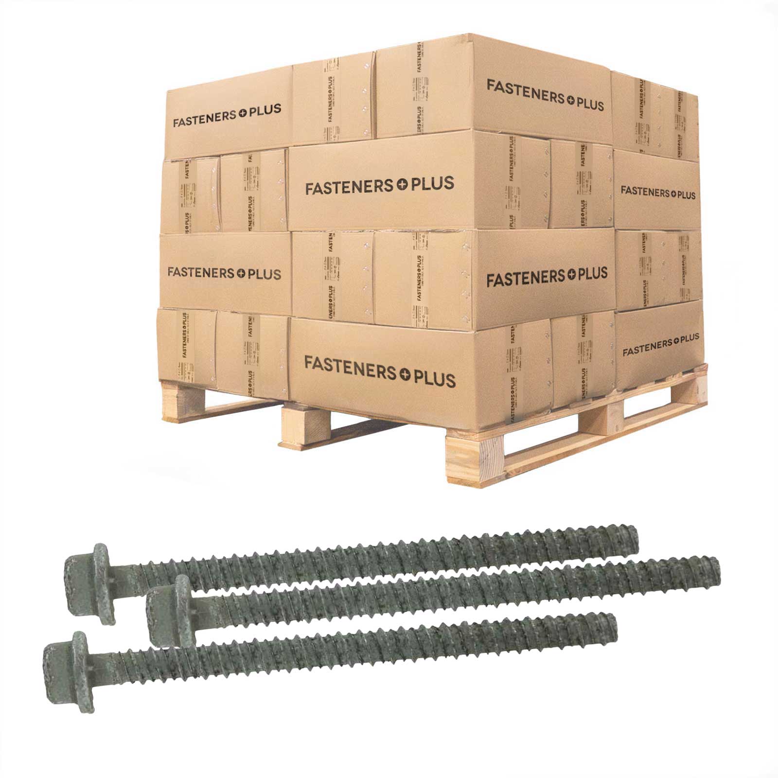 Tapcon 3/8" x 3" LDT Large Diameter Concrete Screw, Hex Head - 410 Stainless Steel | Qty. 13,200 (Pallet)