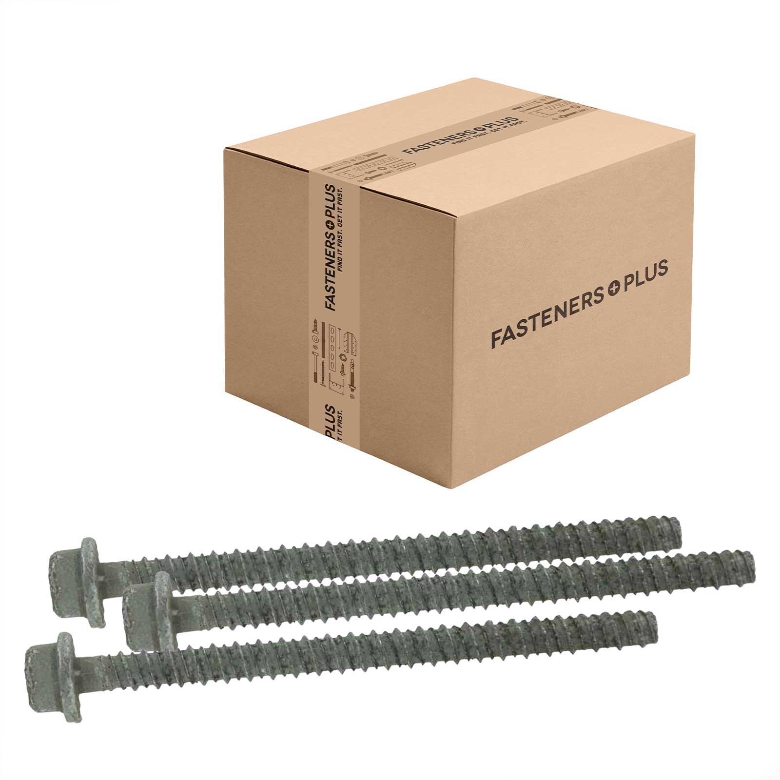 Tapcon 3/8" x 5" LDT Large Diameter Concrete Screw, Hex Head - 410 Stainless Steel | Qty. 320 (Carton)