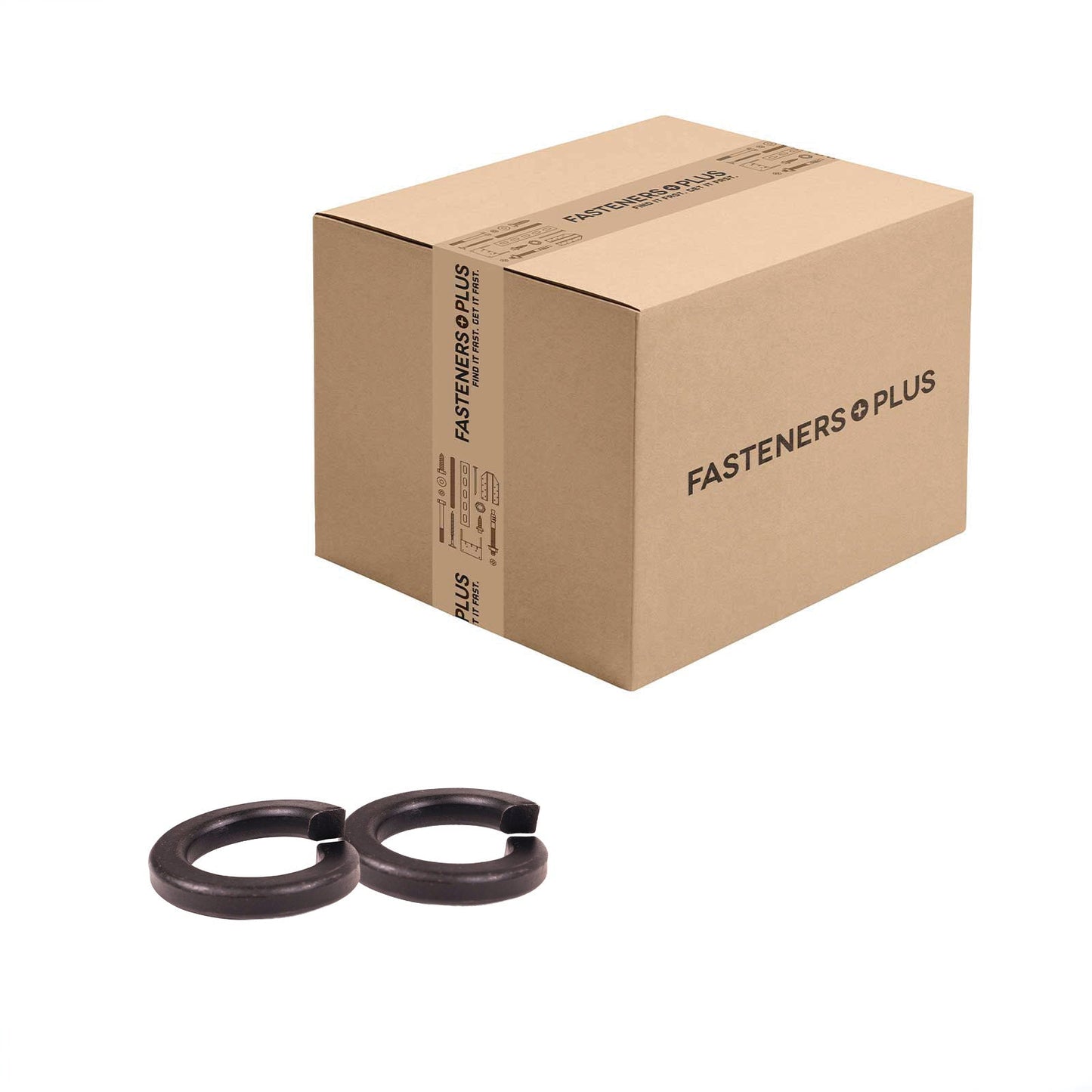 Conquest 1" Split Lock Washer - Plain Finish, Qty. 500 - Carton