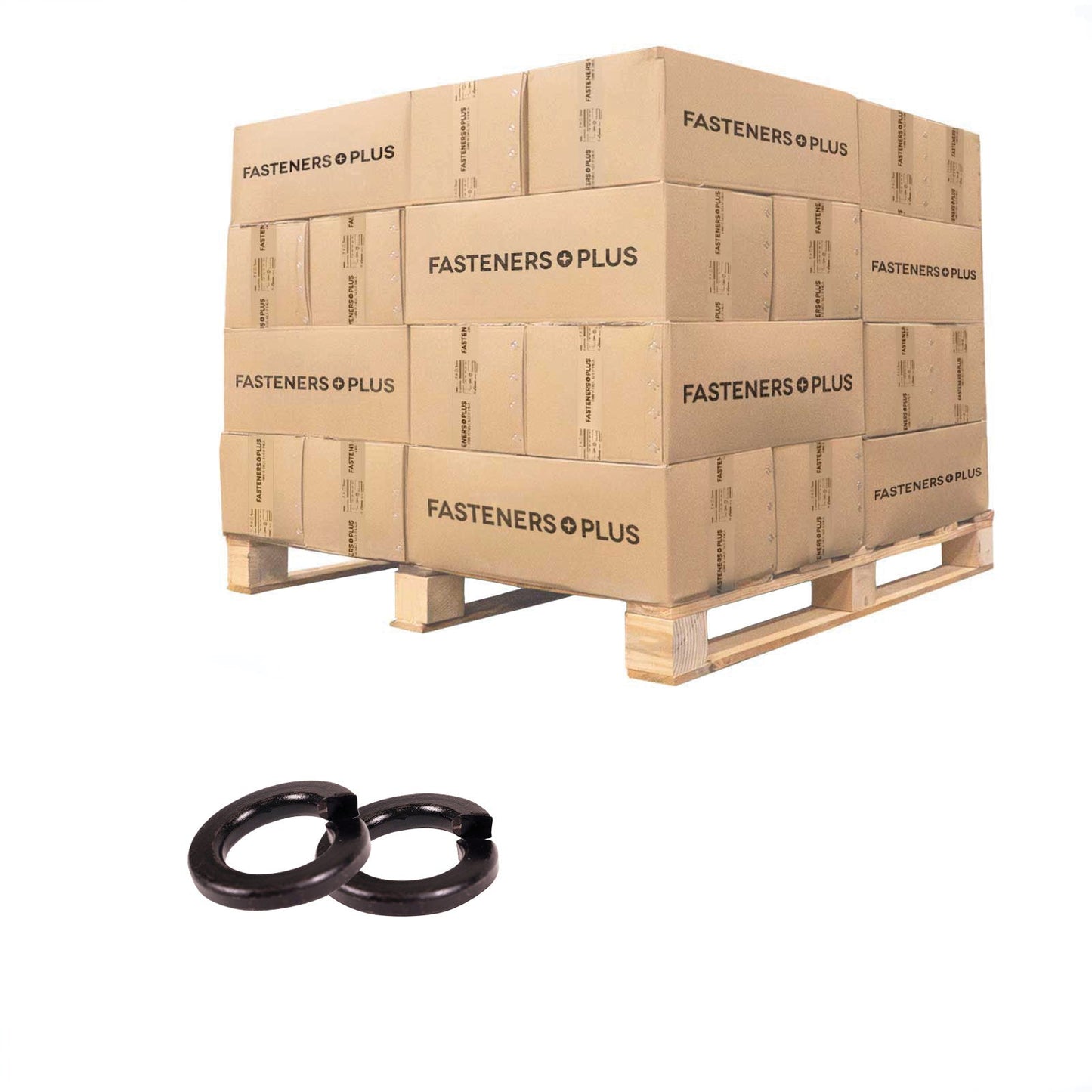 Conquest 1/2" Split Lock Washer - Plain Finish, Qty. 12,6000 - Pallet