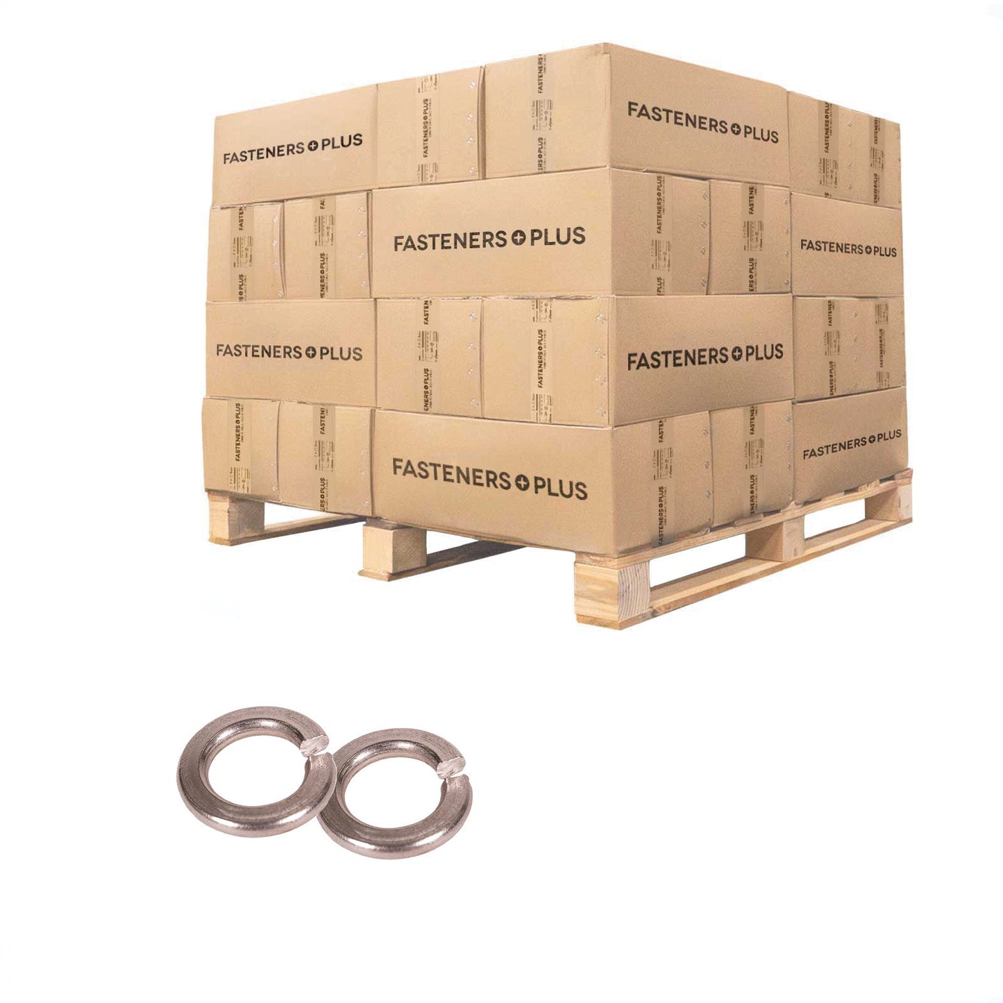 Conquest 1/2" Split Lock Washer - 316 Stainless Steel, Qty. 72,000 - Pallet