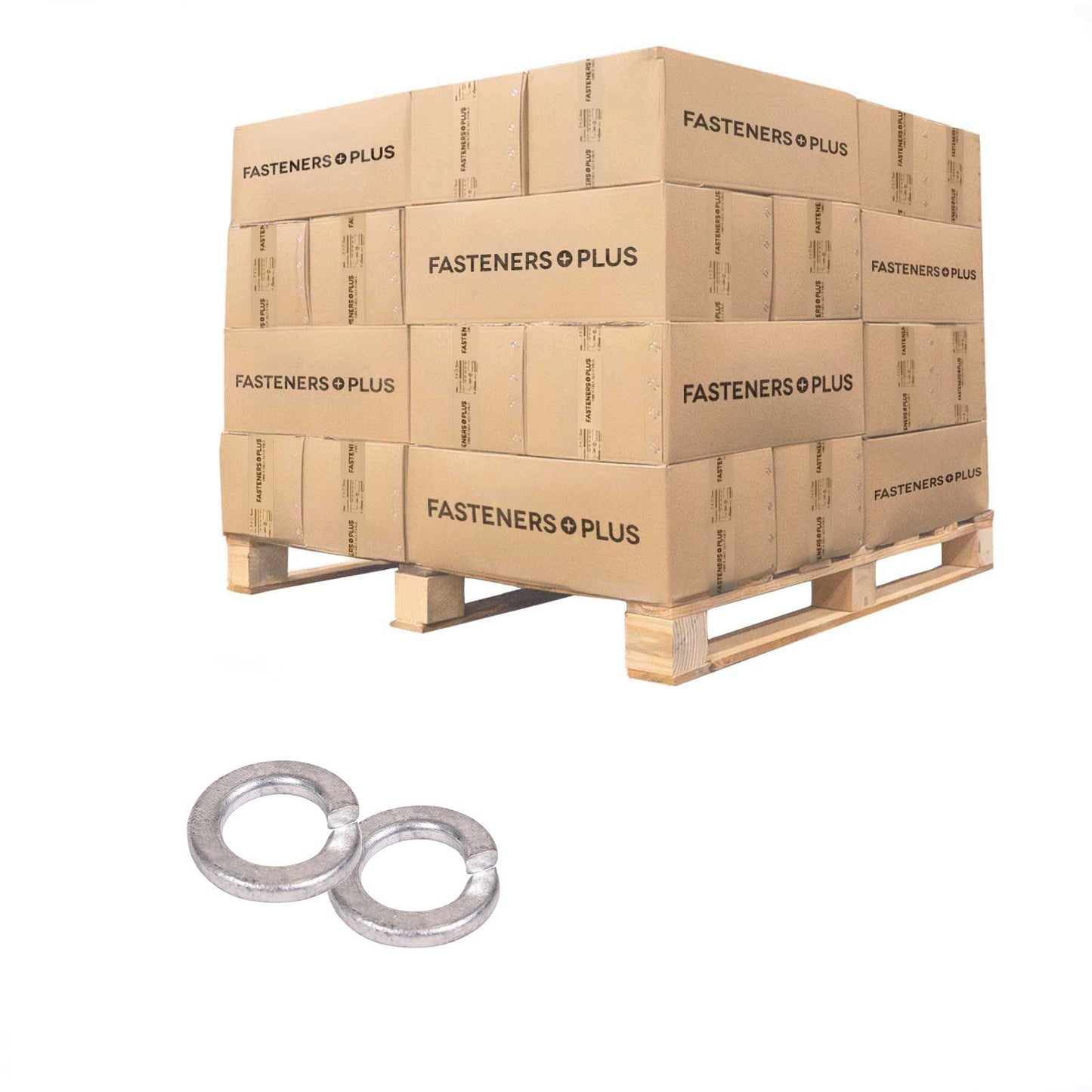 Conquest 1/2" Split Lock Washer - Hot Dip Galvanized, Qty. 126,000 - Pallet
