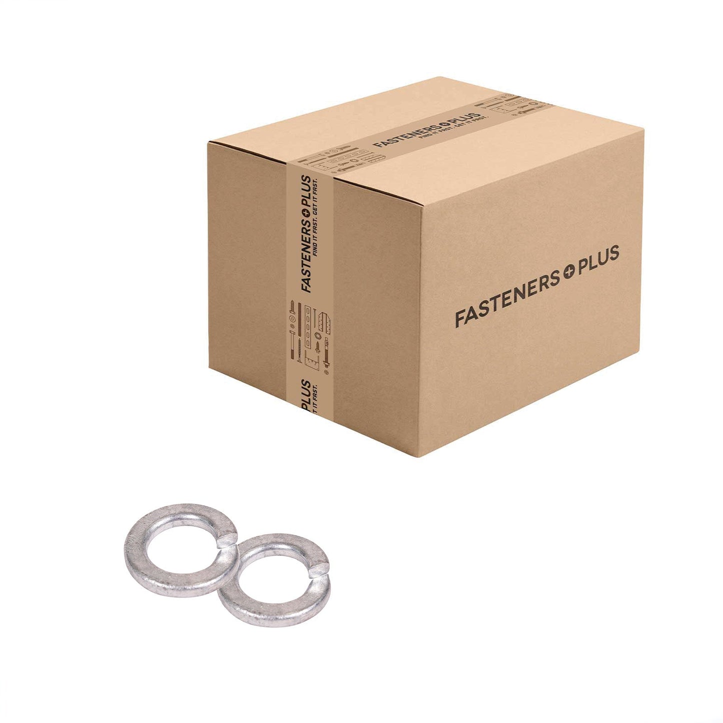 Conquest 1/2" Split Lock Washer - Hot Dip Galvanized, Qty. 3,500 - Carton