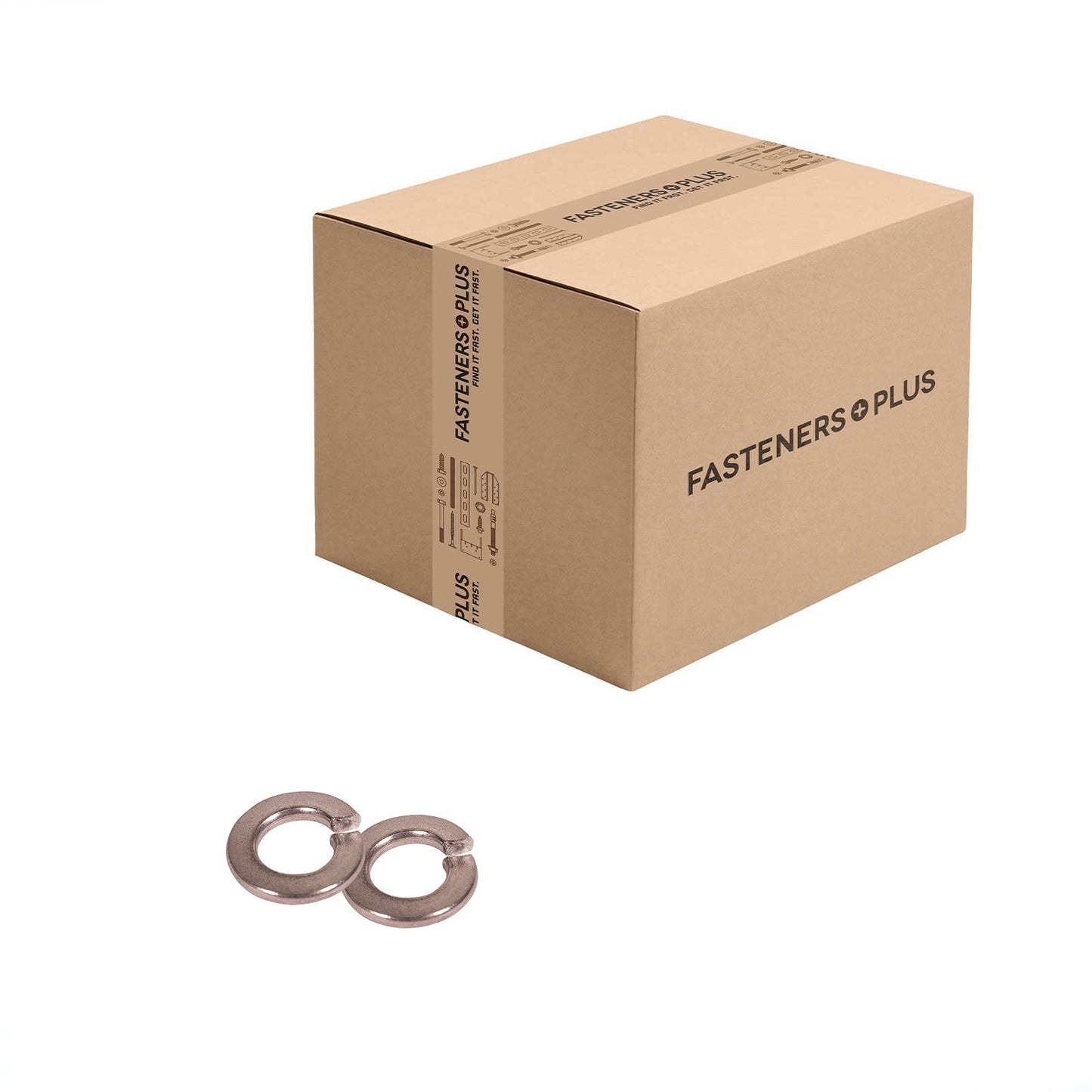 Conquest 1/4" Split Lock Washer - 316 Stainless Steel, Qty. 6,000 - Carton