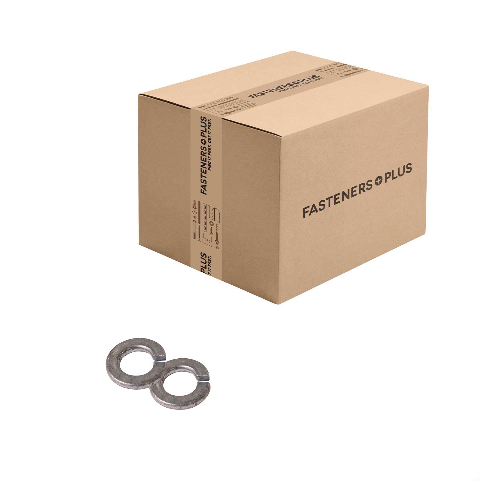 Conquest 1/4" Split Lock Washer - Hot Dip Galvanized, Qty. 18,000 - Carton