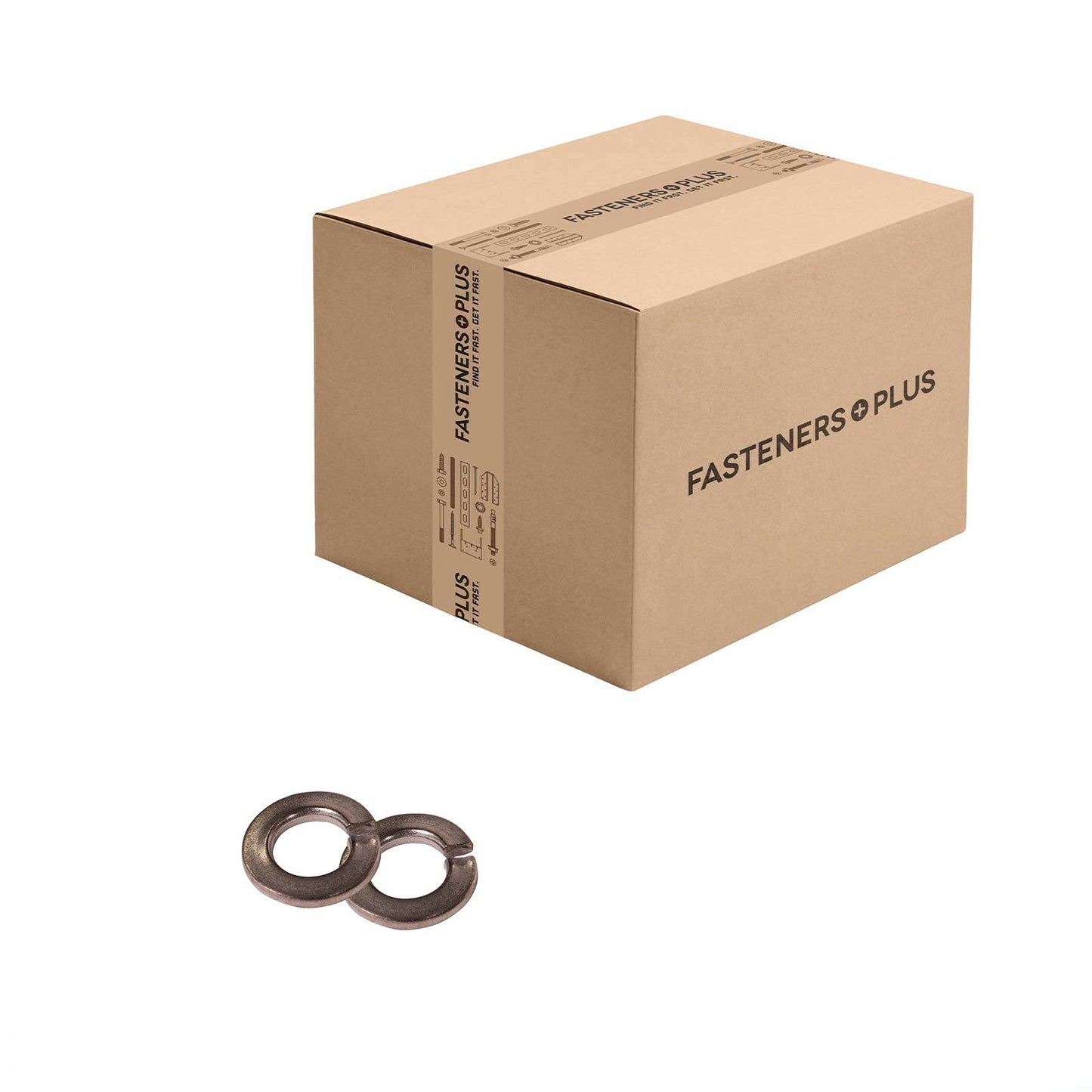 Conquest 1/4" Split Lock Washer - 18-8 Stainless Steel, Qty. 6,000 - Carton