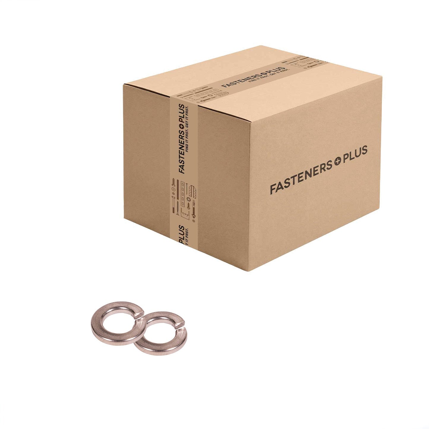 Conquest 3/8" Split Lock Washer - 316 Stainless Steel, Qty. 3,000 - Carton
