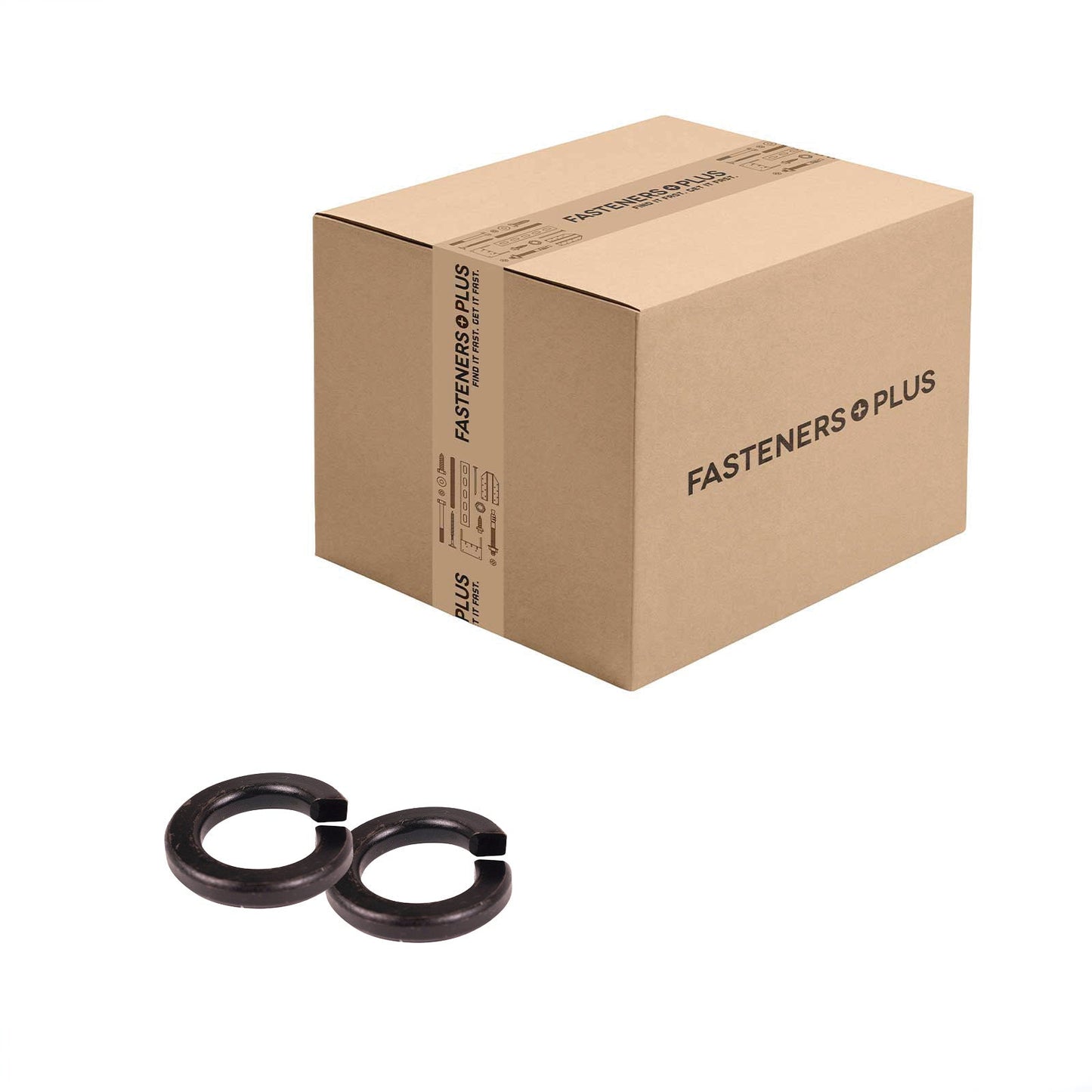 Conquest 5/8" Split Lock Washer - Plain Finish, Qty. 1,800 - Carton