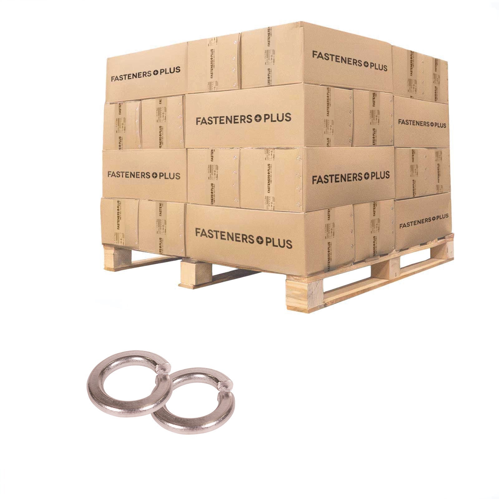 Conquest 5/8" Split Lock Washer - 316 Stainless Steel, Qty. 36,000 - Pallet