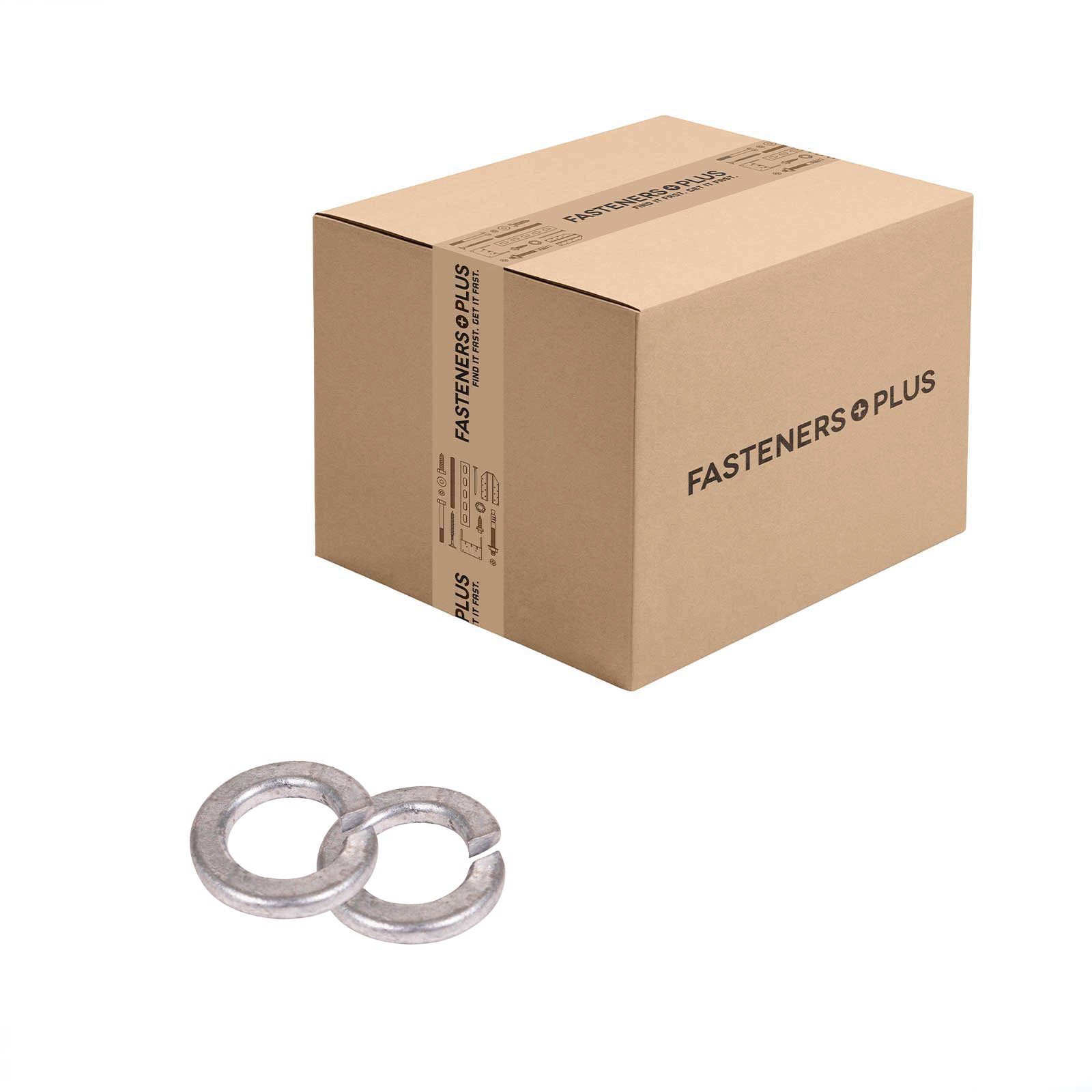 Conquest 5/8" Split Lock Washer - Hot Dip Galvanized, Qty. 1,800 - Carton