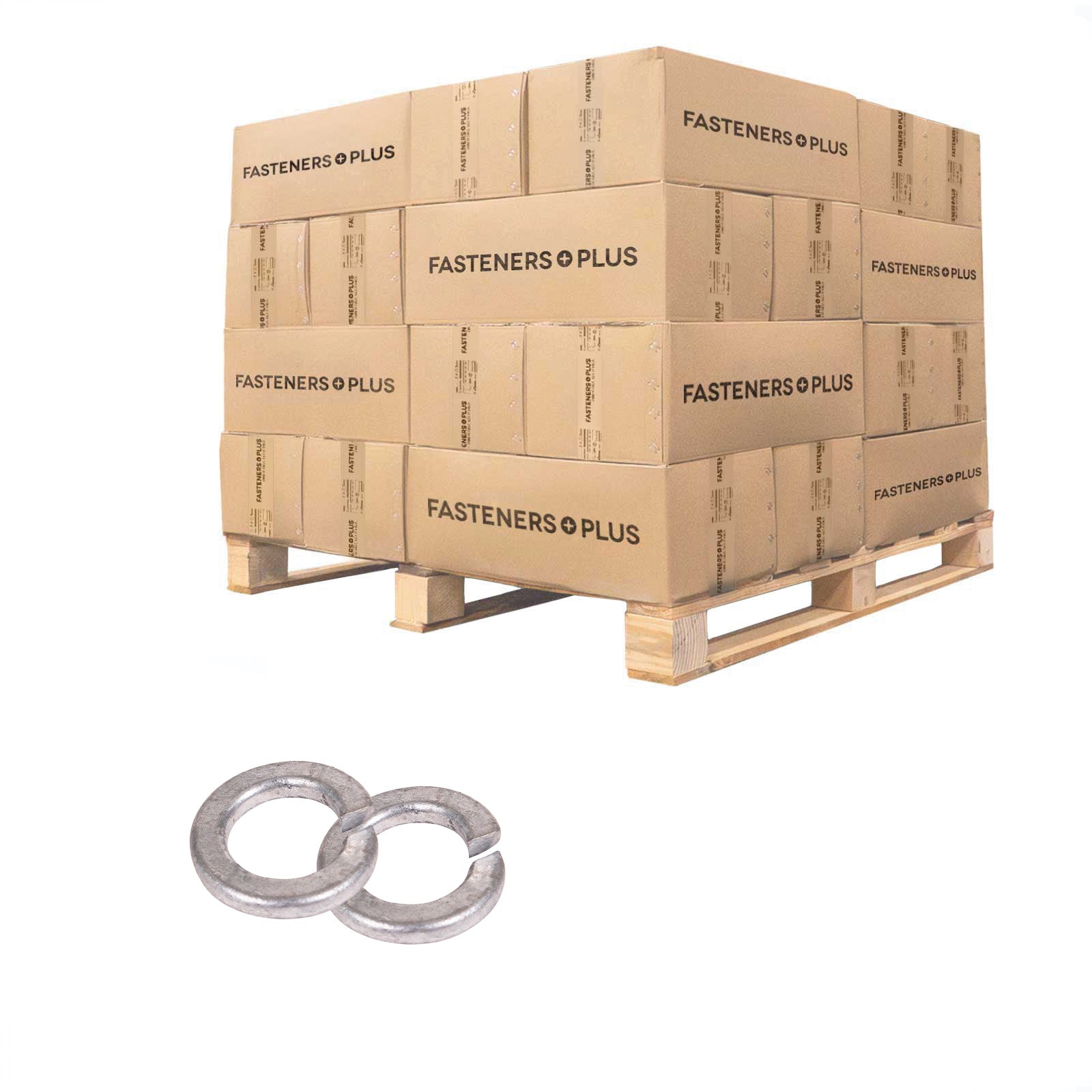 Conquest 5/8" Split Lock Washer - Hot Dip Galvanized, Qty. 64,800 - Pallet