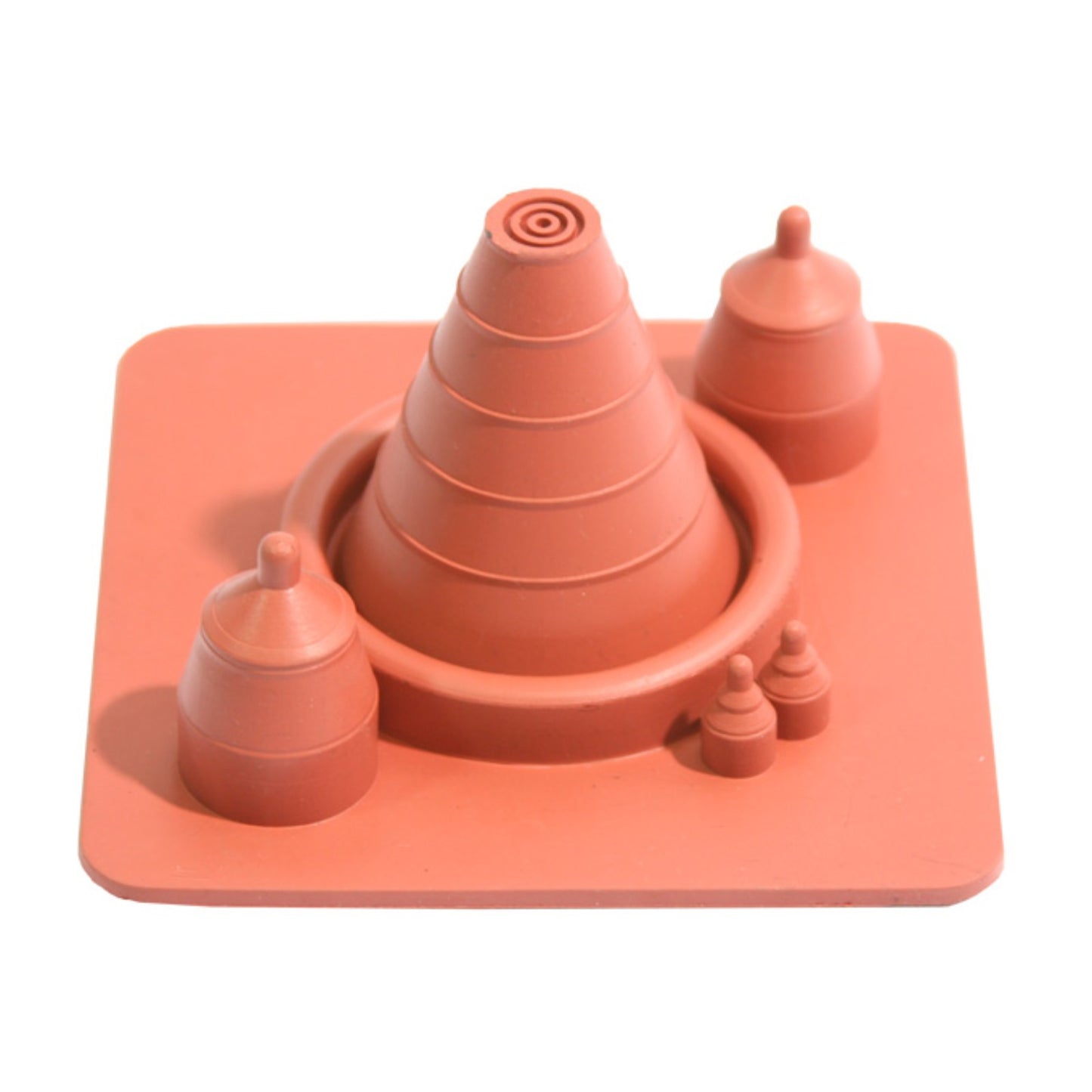 Multi Port Solar roof boot terra cotta