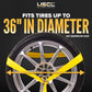 Side Mount Wheel Net w/ Ratchet & Chain Extension - 4 Pack