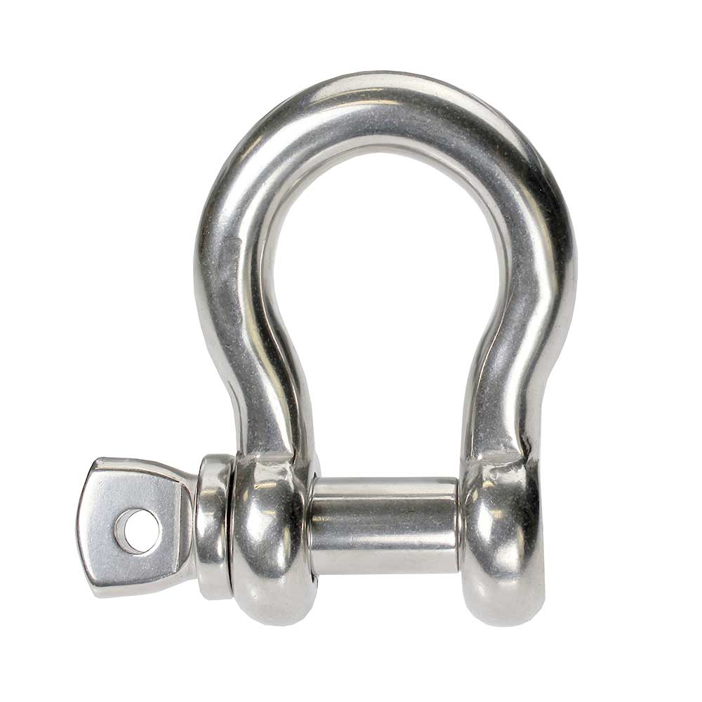 5/16" Stainless Steel Screw Pin Anchor Shackle - 0.75 Tons