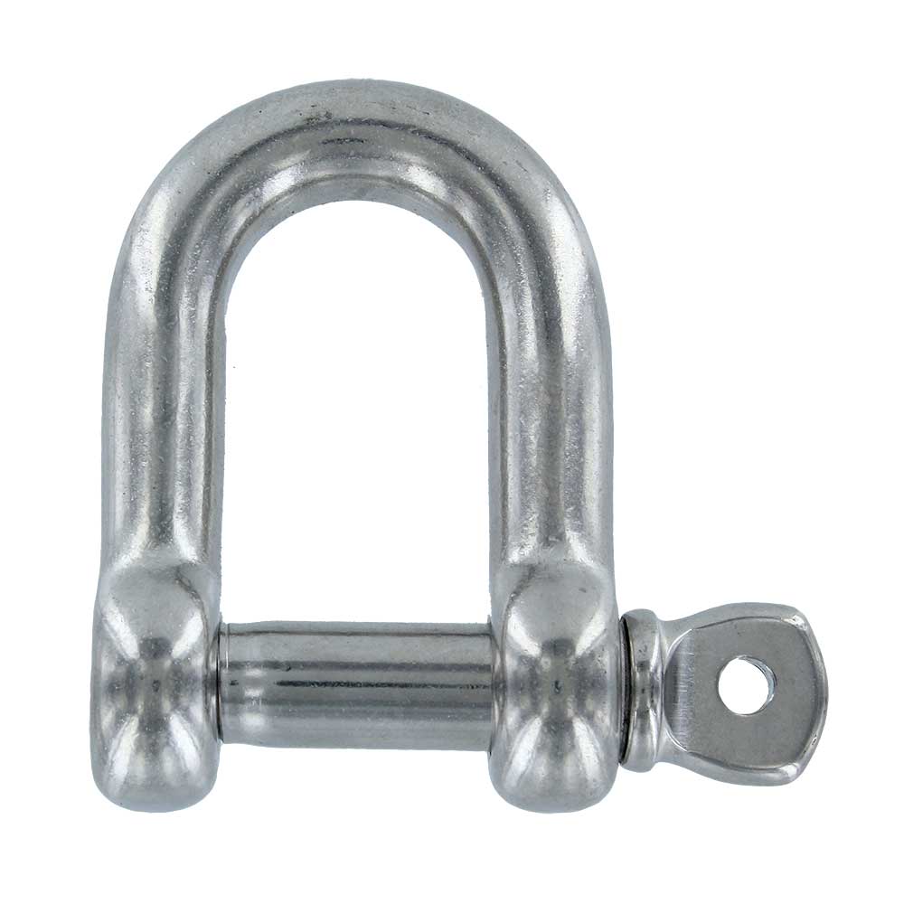 7/8" Screw Pin D Shackle Stainless Steel