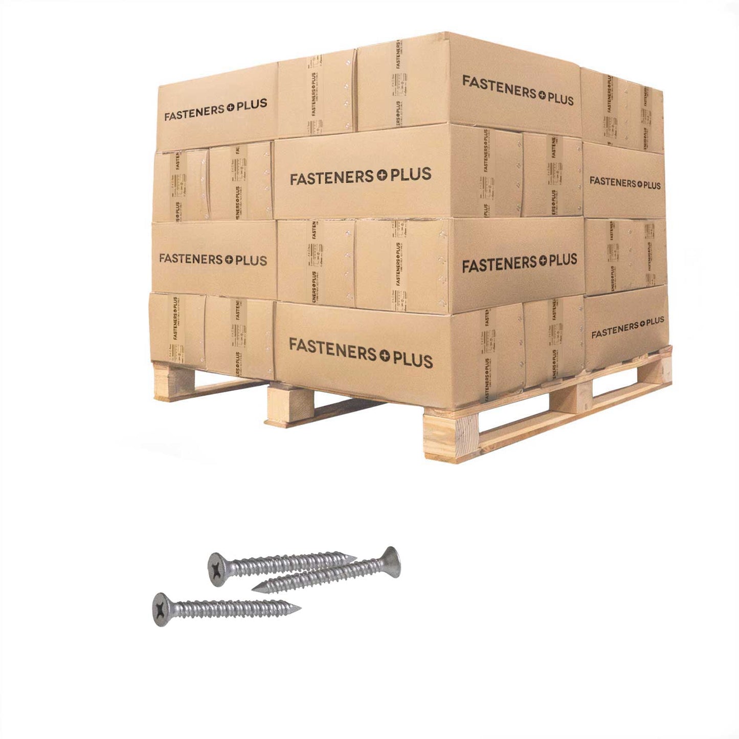Tapcon 1/4" x 2-1/4" Concrete Screw, Phillips Flat - 410 Stainless Steel | Qty. 44,000 (Pallet)