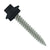 #10 x 1 inch SS Woodbinder Metal Roofing Screw Black Pkg 250 image 1 of 2