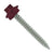 #10 x 112 inch SS Woodbinder Metal Roofing Screw Burgundy Pkg 250