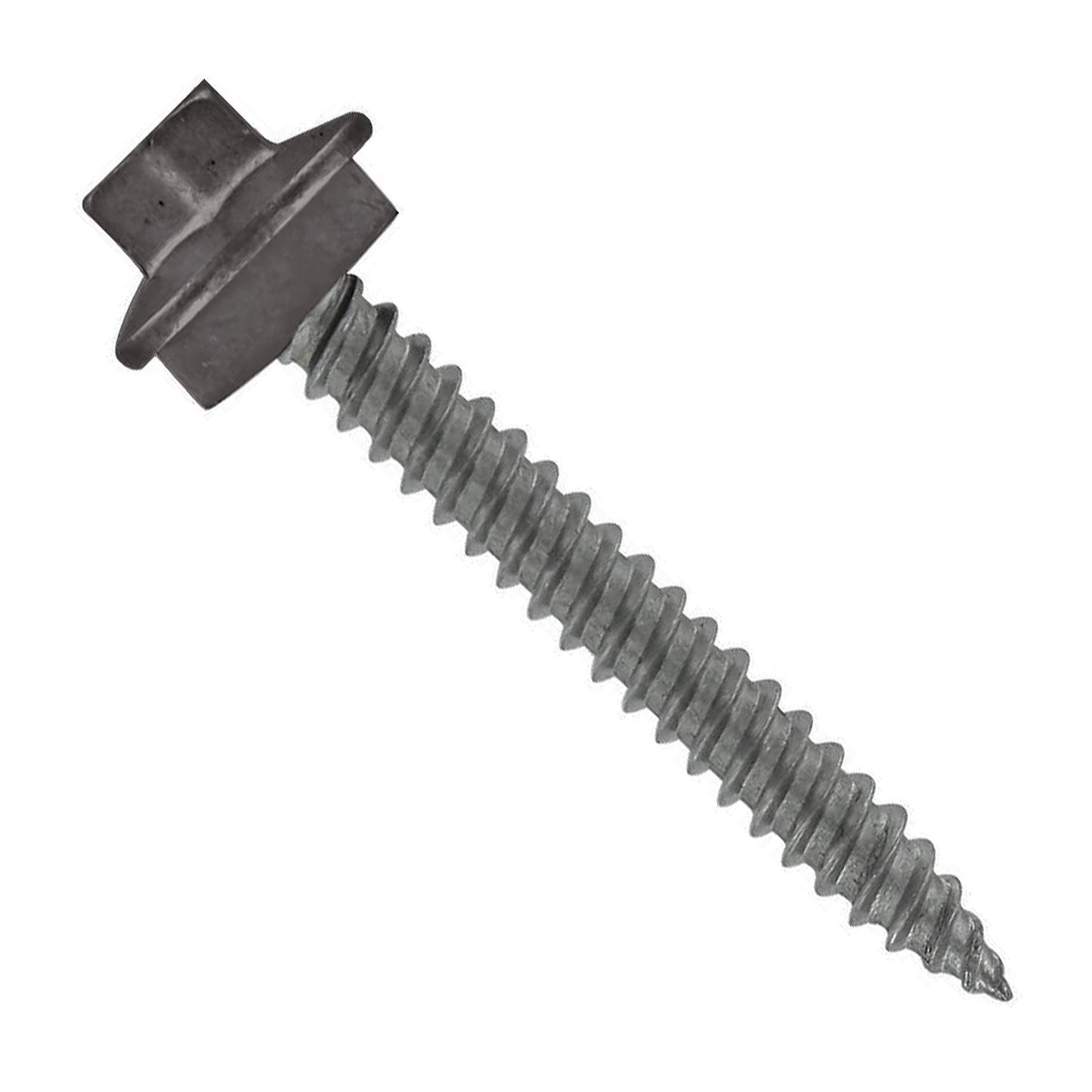 #10 x 112 inch SS Woodbinder Metal Roofing Screw Charcoal Gray Pkg 250