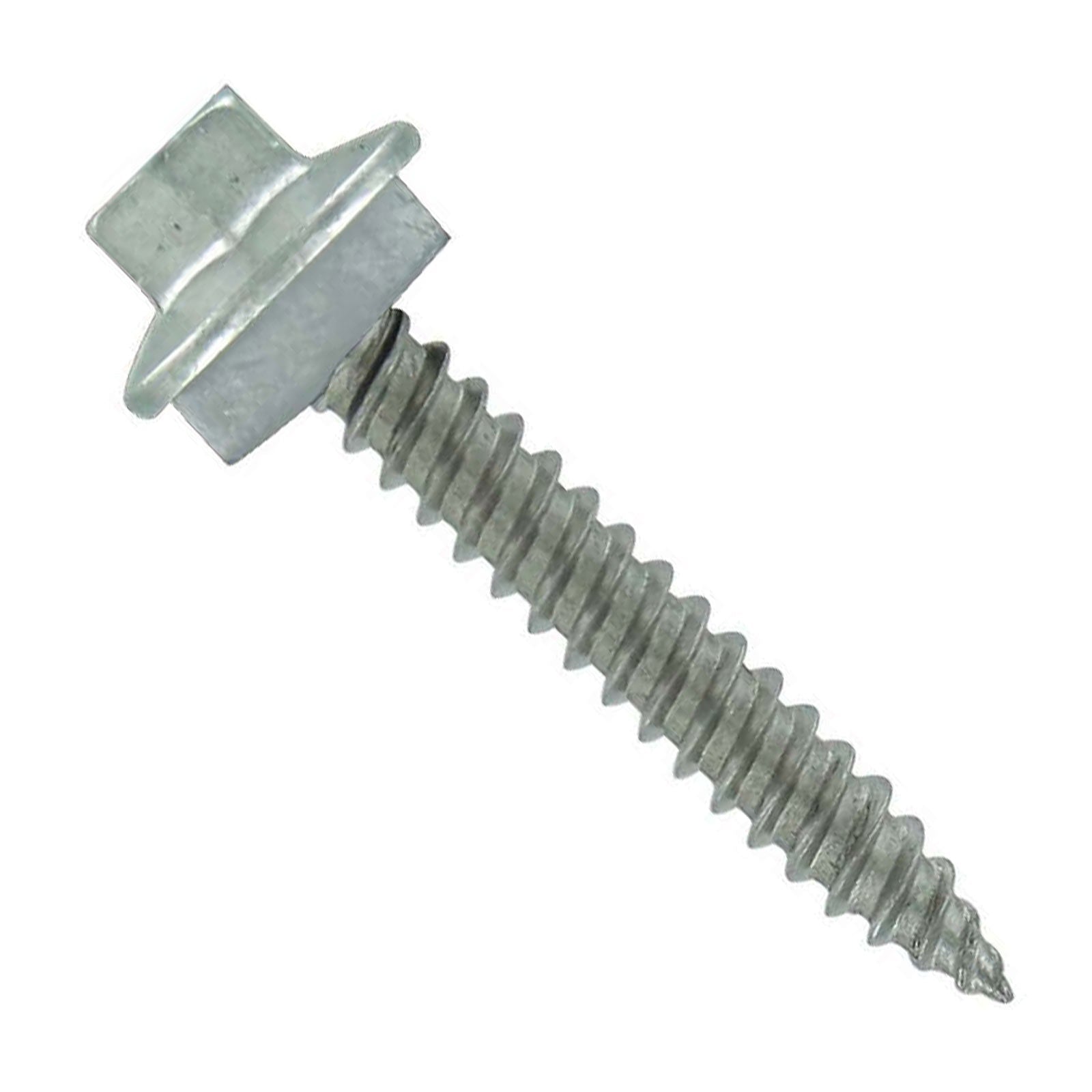 #10 x 1 inch SS Woodbinder Metal Roofing Screw Light Gray Pkg 250 image 1 of 2