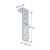 Simpson SSP Single-Stud-Plate Connector - G90 Galvanized