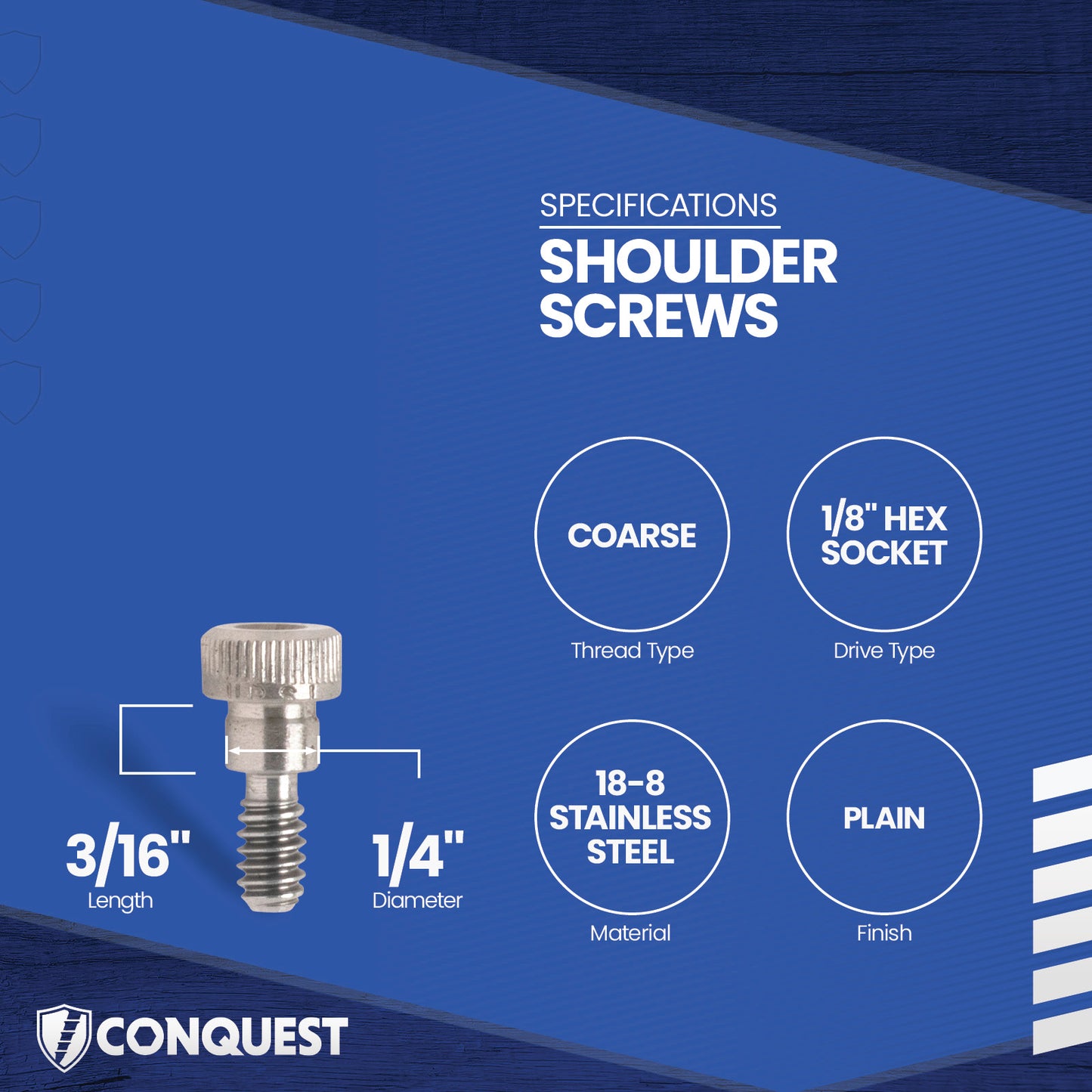 shoulder screw specification graphic