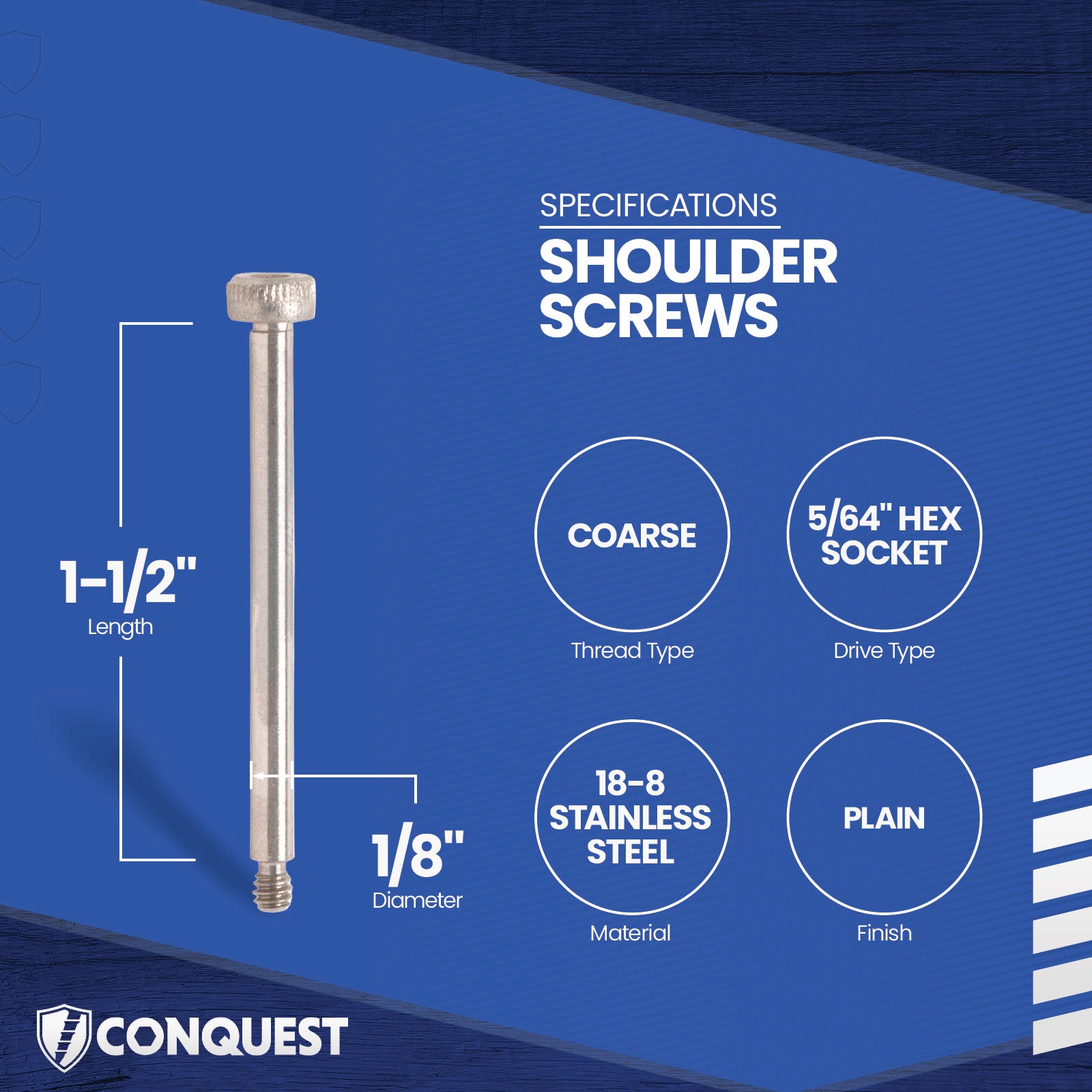 shoulder screw specification graphic