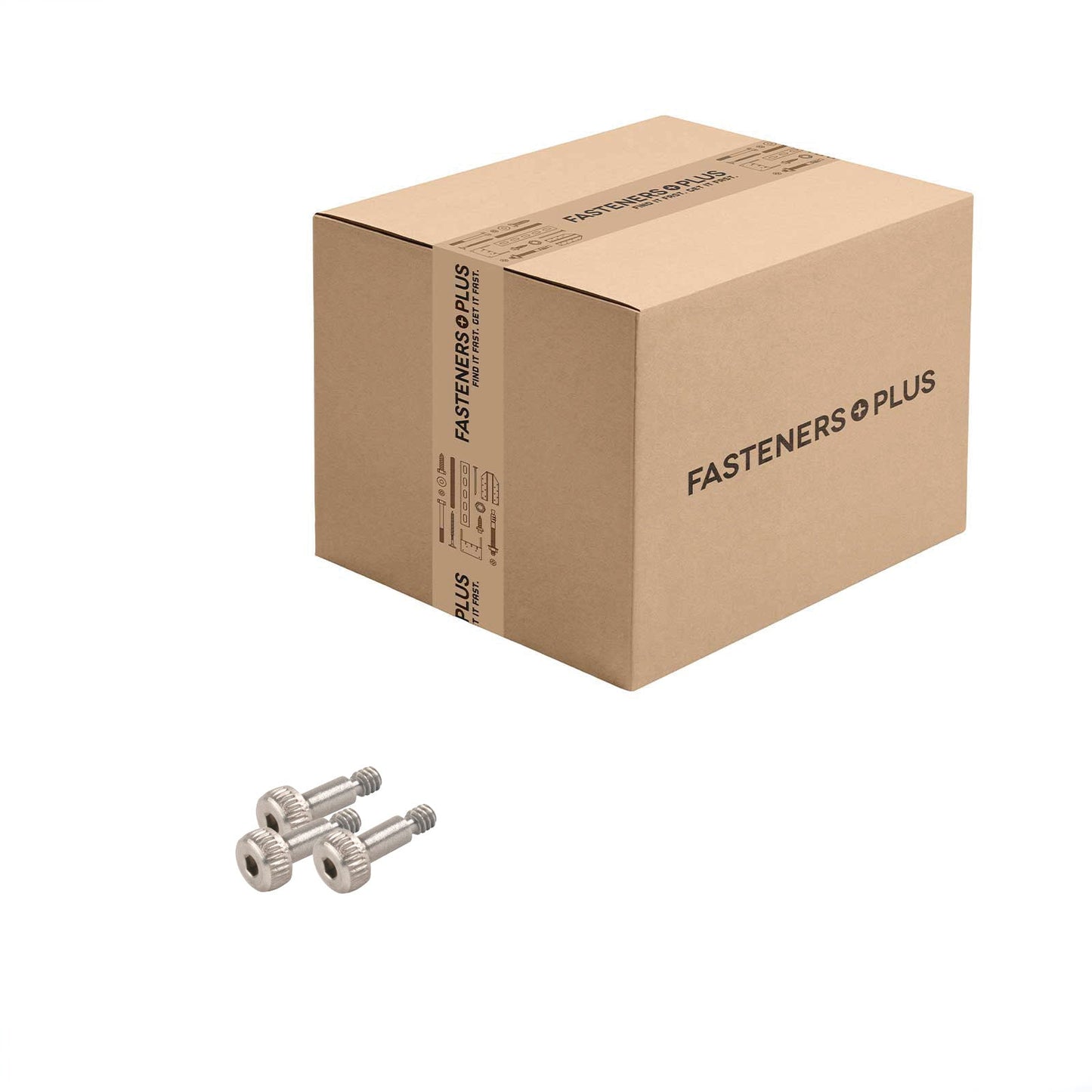 Conquest 1/8"-4-40 x 1/4" Coarse Socket Shoulder Screw - 18-8 Stainless Steel  | Qty. 500 (Carton)