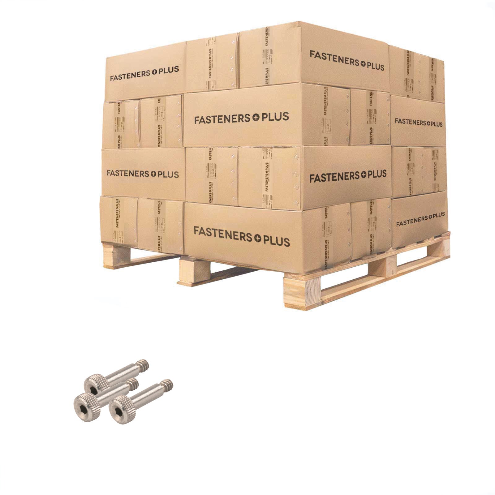Conquest 1/8"-4-40 x 3/8" Coarse Socket Shoulder Screw - 18-8 Stainless Steel  | Qty. 37,500 (Pallet)