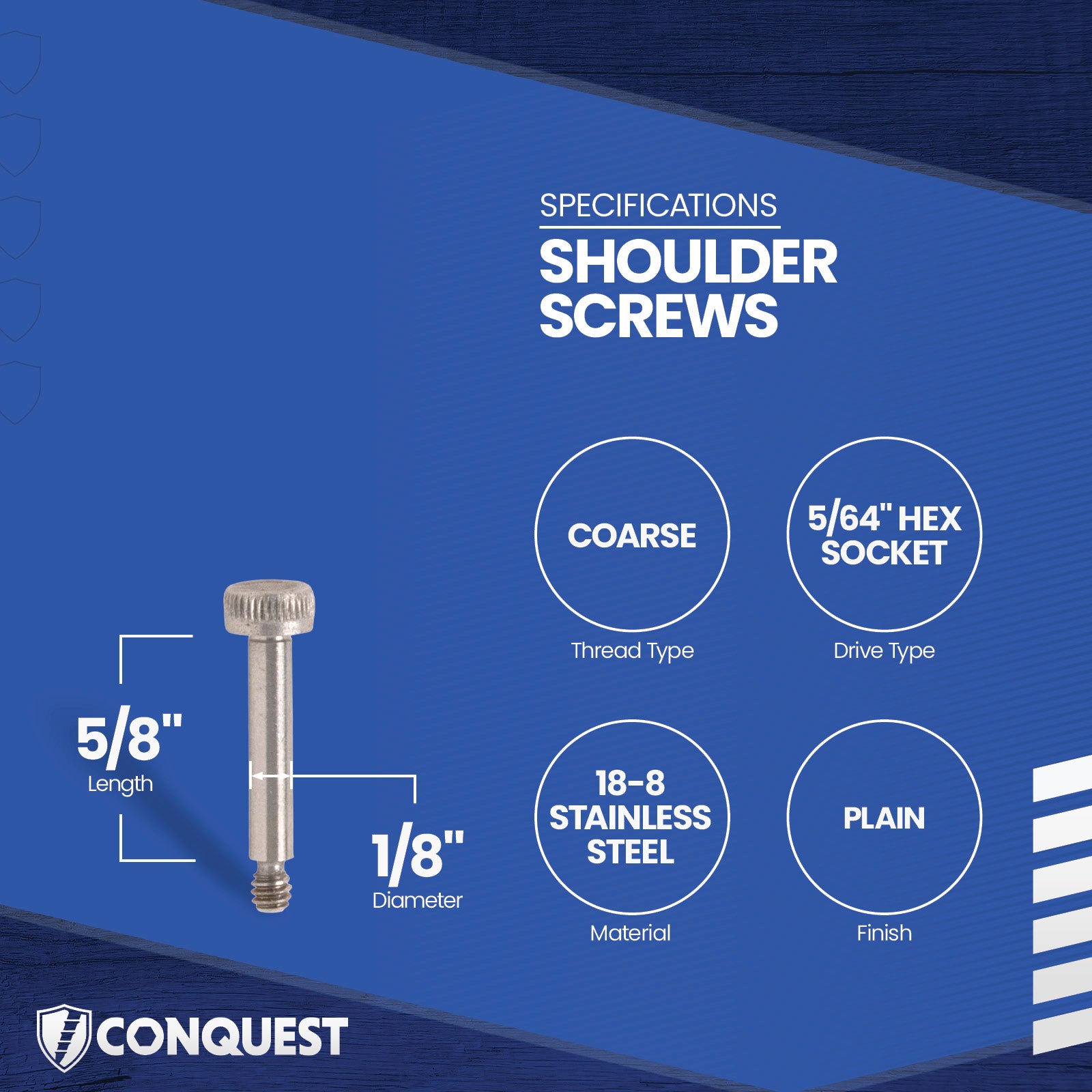 shoulder screw specification graphic