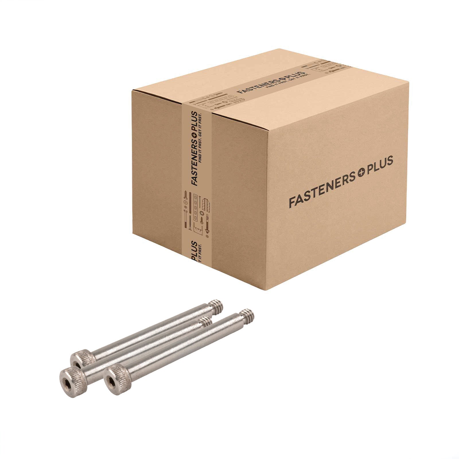 Conquest 3/16"-8-32 x 1-1/2" Coarse Socket Shoulder Screw - 18-8 Stainless Steel  | Qty. 500 (Carton)
