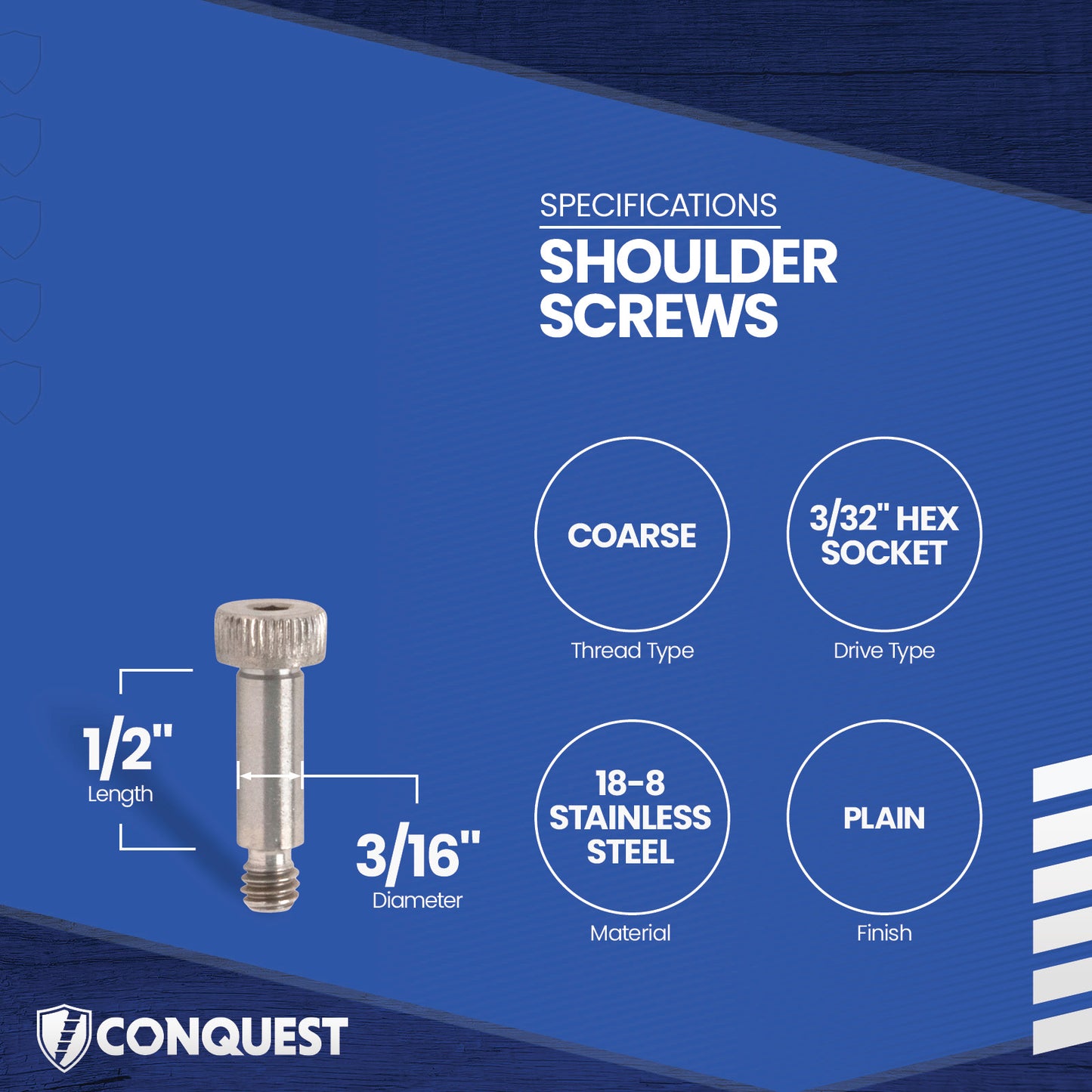 shoulder screw specification graphic