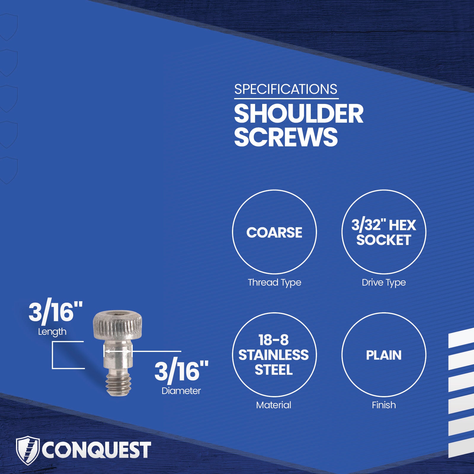 shoulder screw specification graphic
