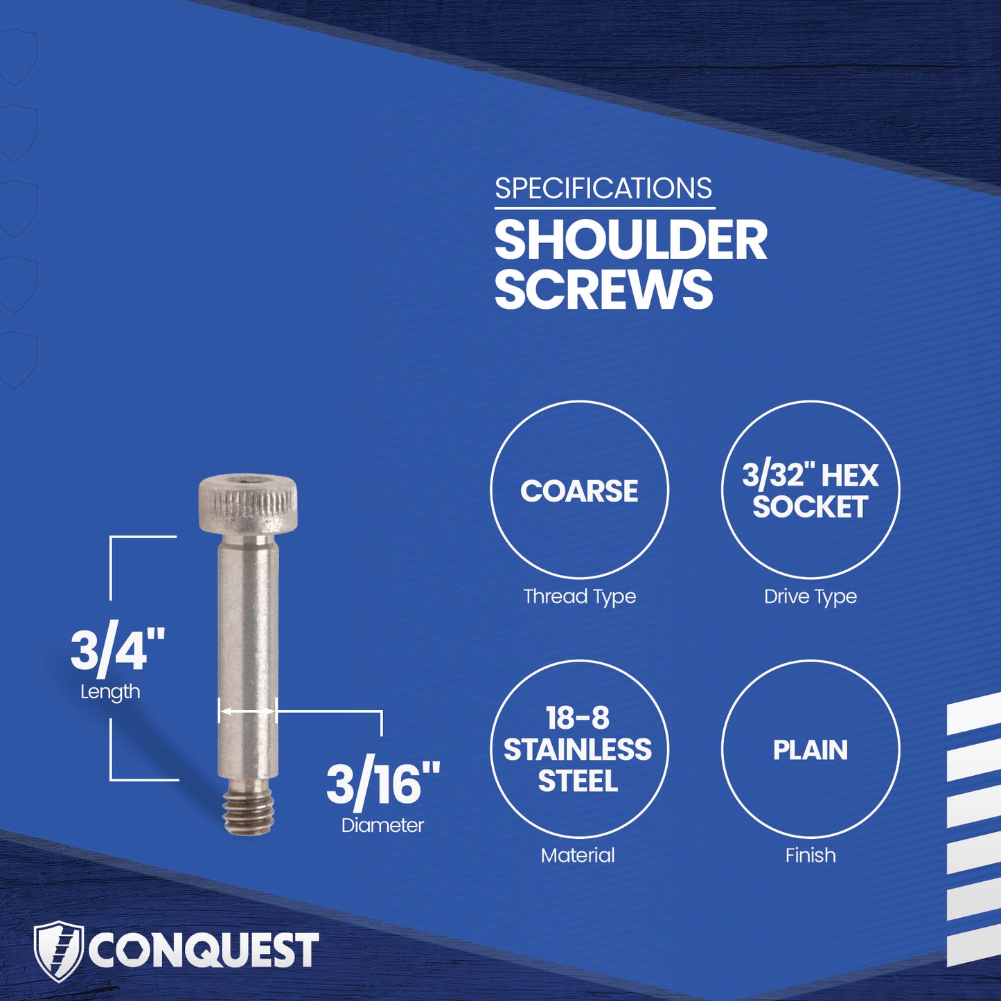 shoulder screw specification graphic