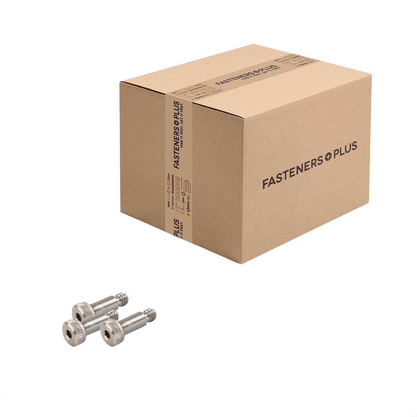 Conquest 3/16"-8-32 x 3/8" Coarse Socket Shoulder Screw - 18-8 Stainless Steel  | Qty. 500 (Carton)