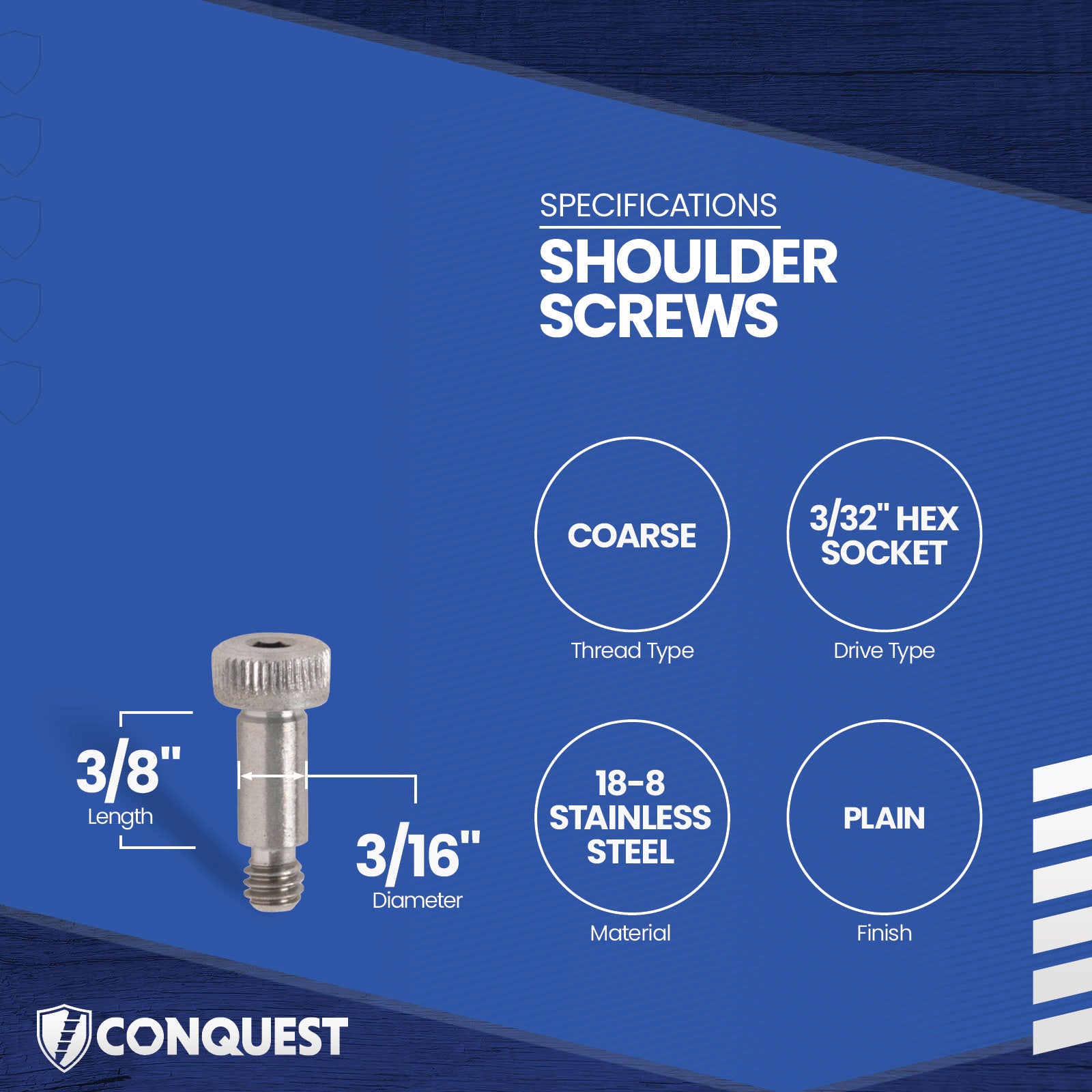 shoulder screw specification graphic