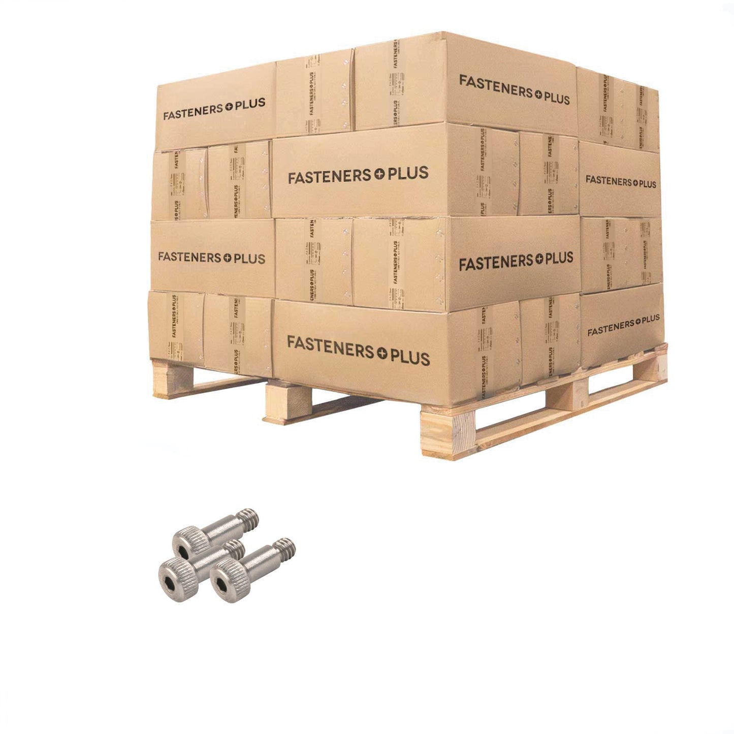 Conquest 3/16"-8-32 x 5/16" Coarse Socket Shoulder Screw - 18-8 Stainless Steel  | Qty. 37,500 (Pallet)