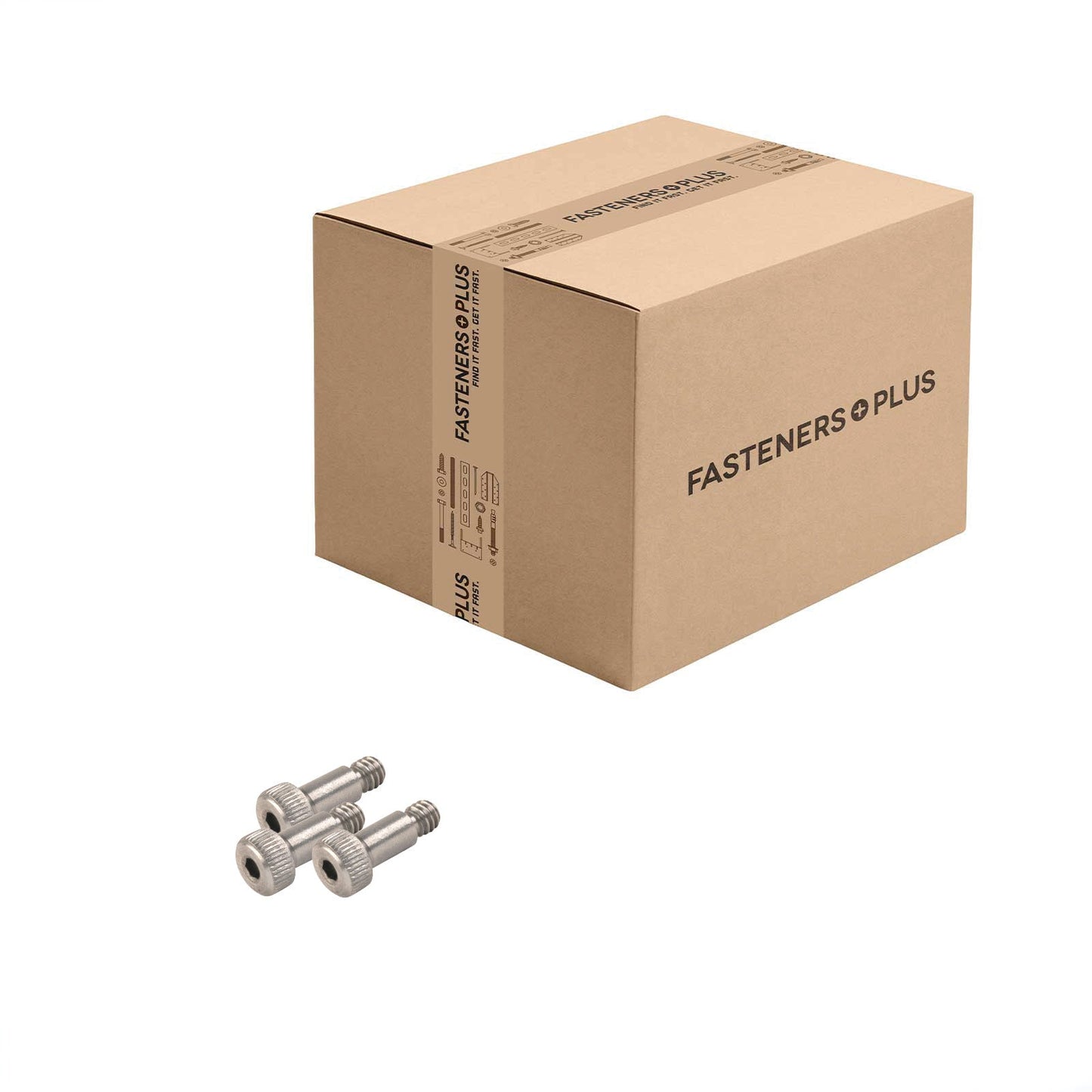 Conquest 3/16"-8-32 x 5/16" Coarse Socket Shoulder Screw - 18-8 Stainless Steel  | Qty. 500 (Carton)
