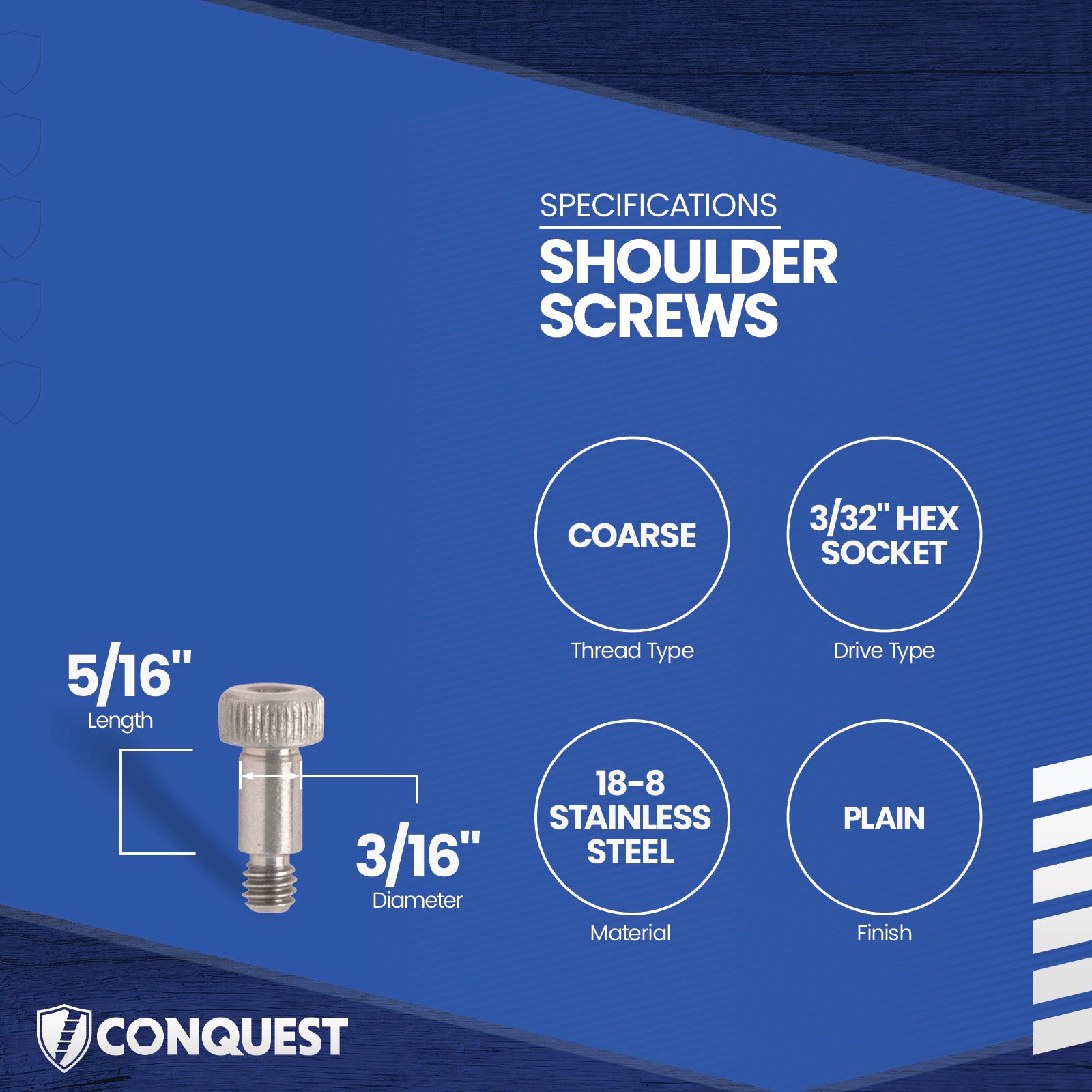 shoulder screw specification graphic