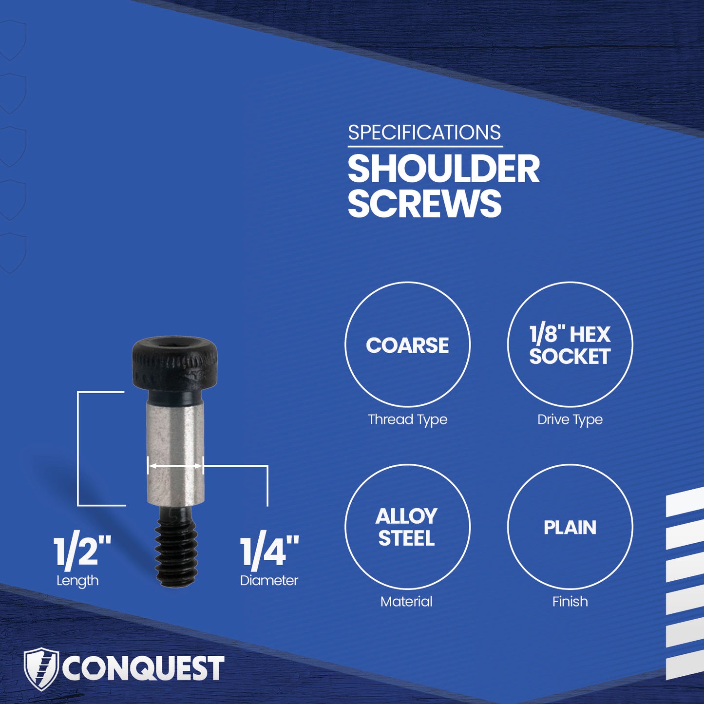 shoulder screw specification graphic