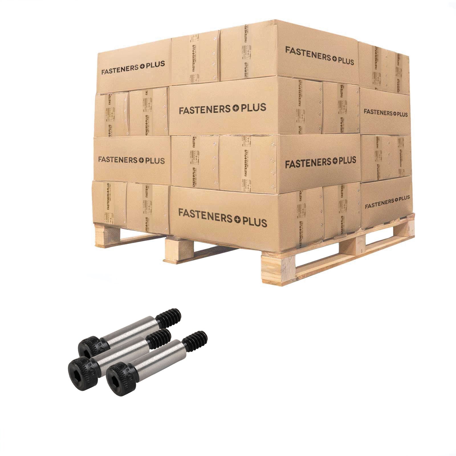 Conquest 1/4"-10-24 x 3/4" Coarse Alloy Socket Shoulder Screw - Plain  | Qty. 37,500 (Pallet)