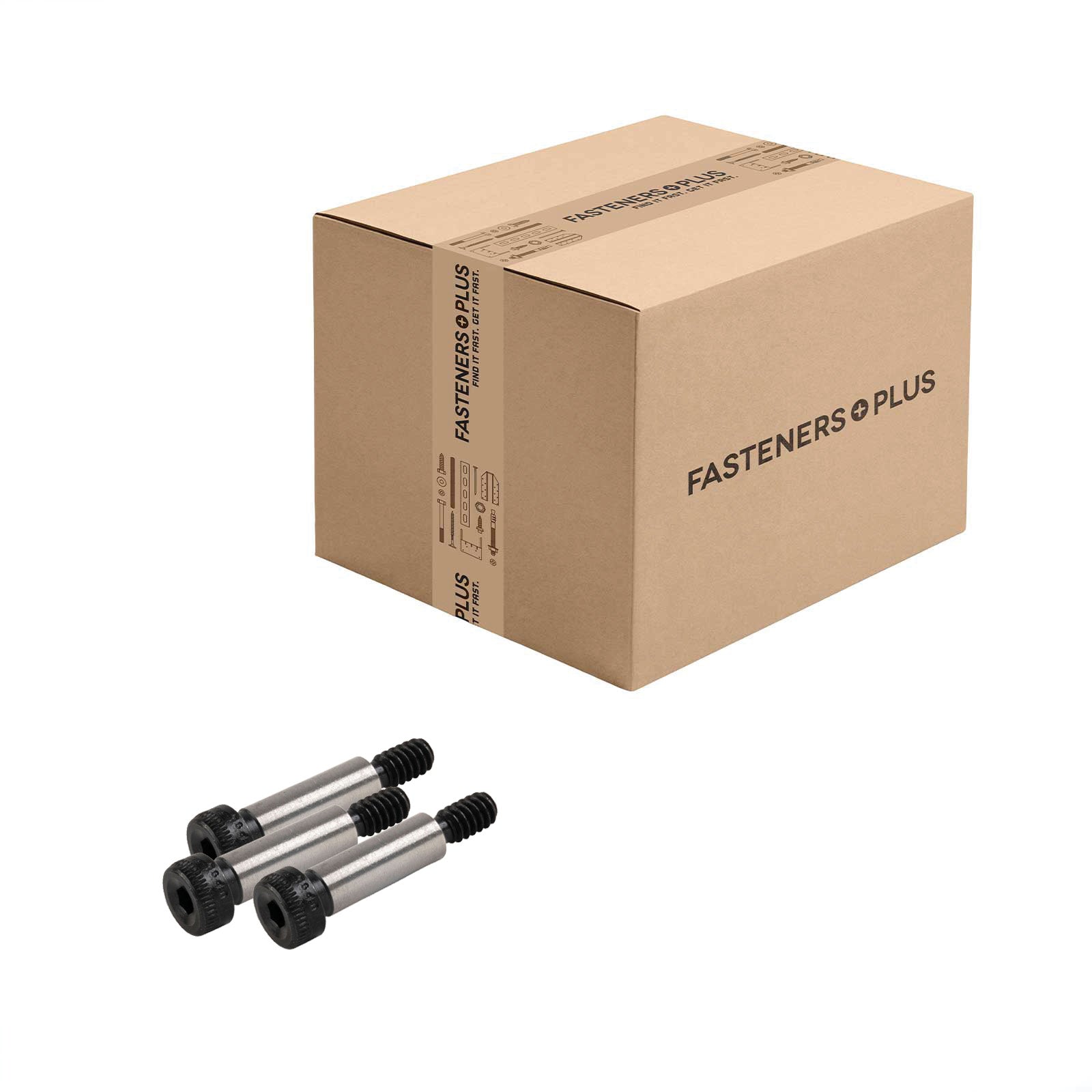 Conquest 1/4"-10-24 x 3/4" Coarse Alloy Socket Shoulder Screw - Plain  | Qty. 500 (Carton)