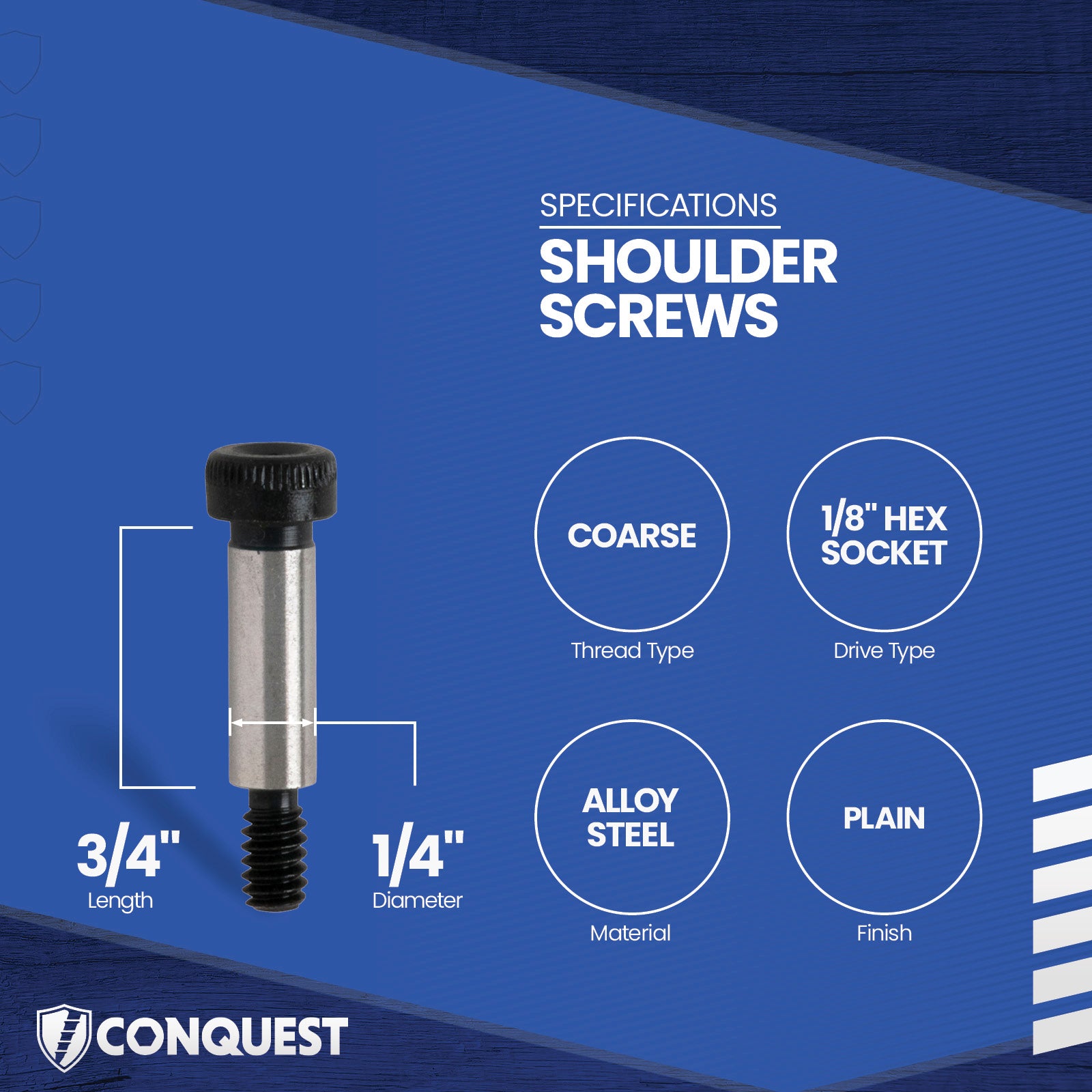 shoulder screw specification graphic
