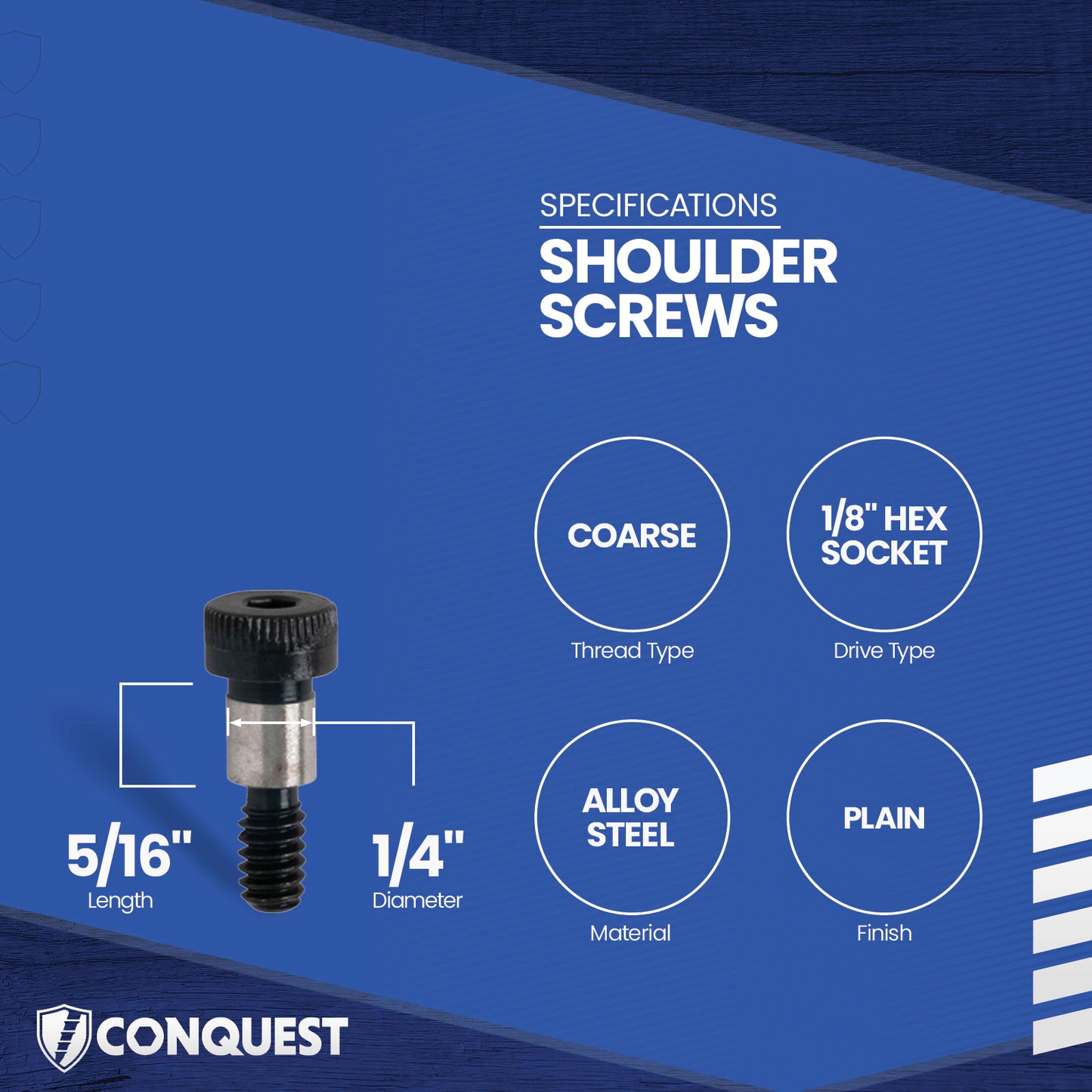 shoulder screw specification graphic