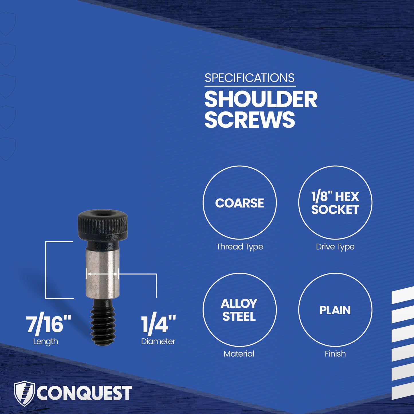 shoulder screw specification graphic