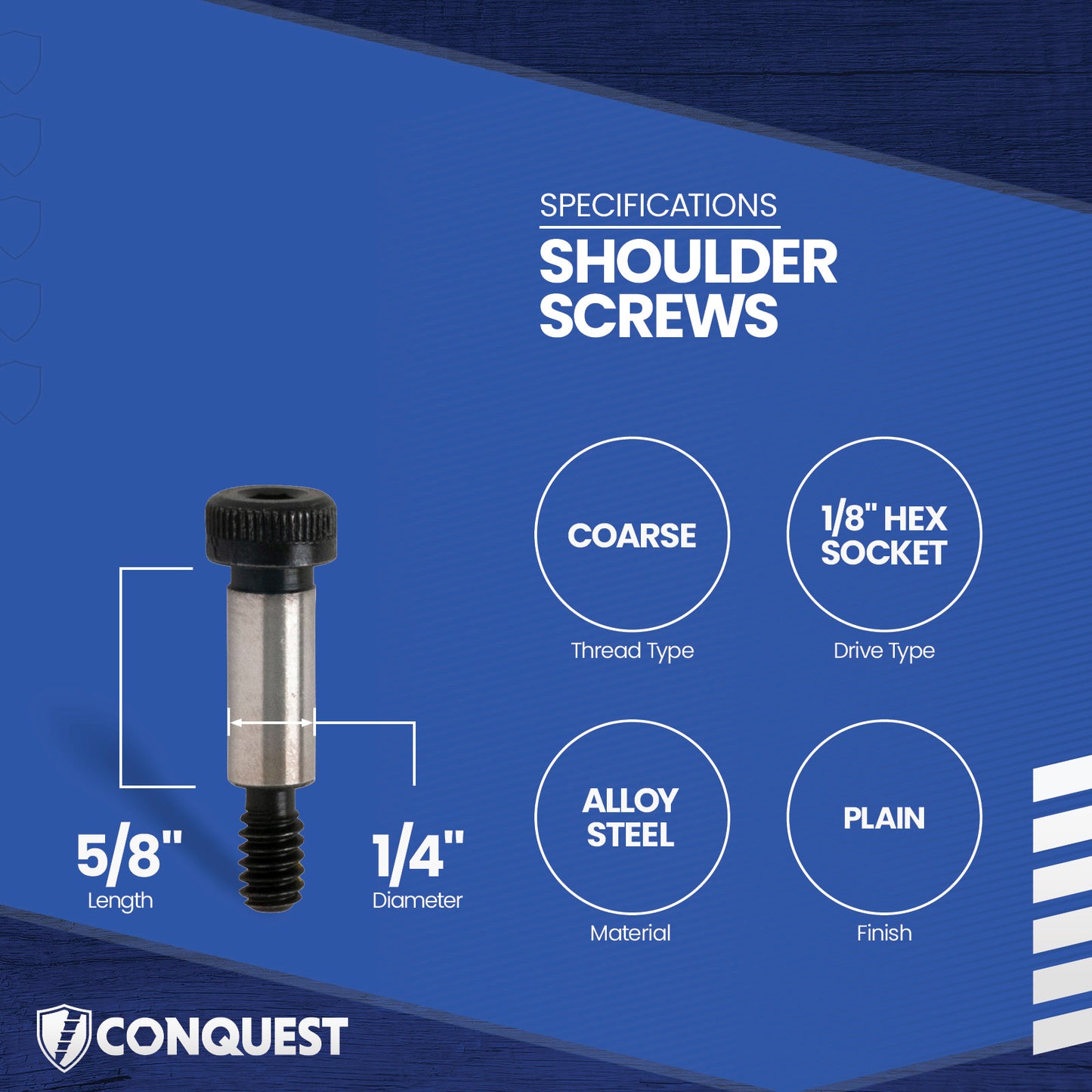 shoulder screw specification graphic