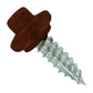 #12 x 34 inch STXL Woodbinder Metal Roofing Stitch Screw Brown Pkg 250 image 1 of 2
