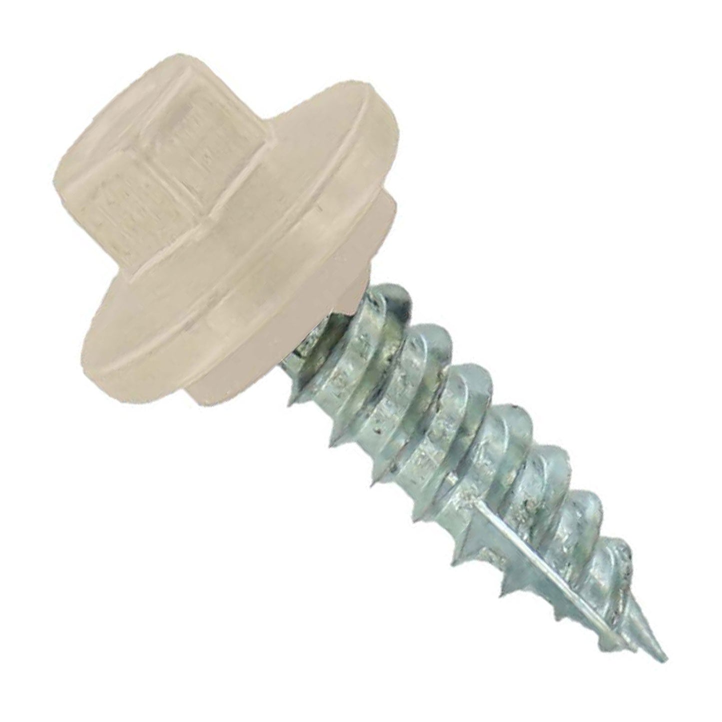 #12 x 34 inch STXL Woodbinder Metal Roofing Stitch Screw Light Stone Pkg 250 image 1 of 2