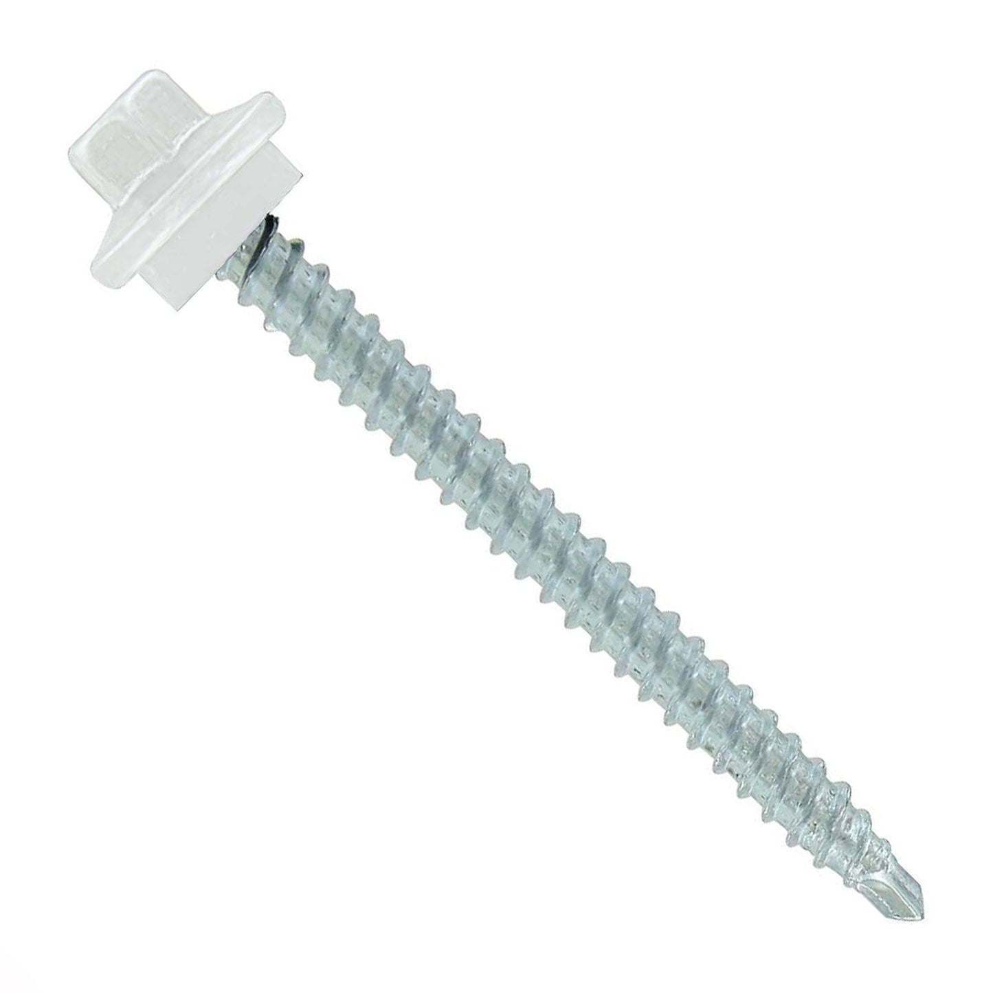 #9 x 2 inch STXL Woodbinder Metal Roofing Screw Bright White Pkg 250
