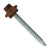 #9 x 112 inch STXL Woodbinder Metal Roofing Screw Brown Pkg 250